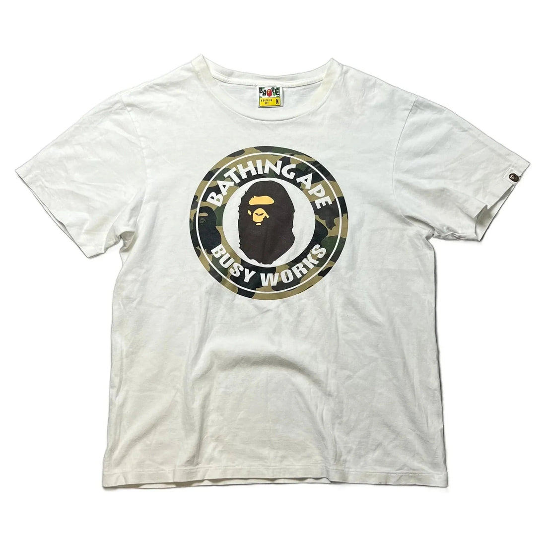 White A Bathing Ape (BAPE) Tee - M | The Streetwear Studio