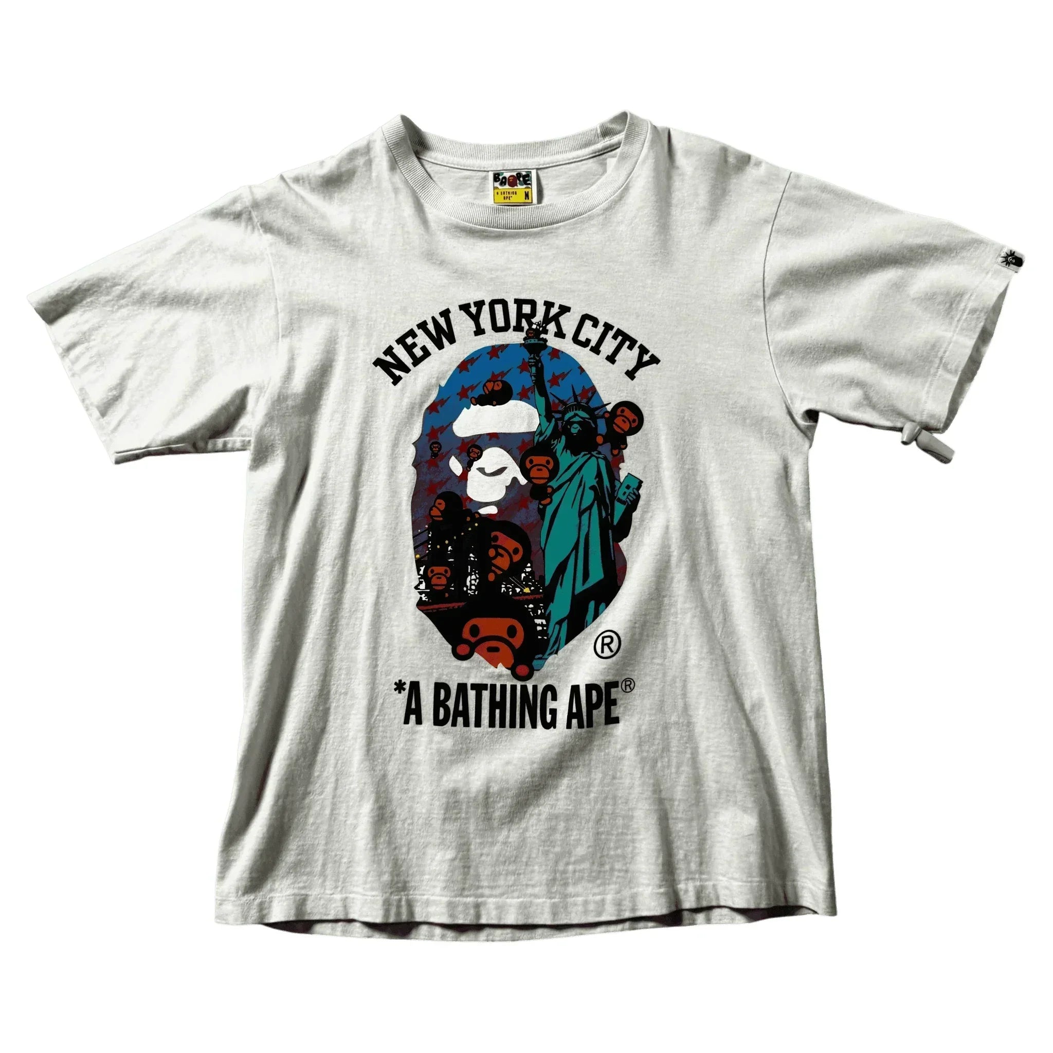 White A Bathing Ape (BAPE) Tee - M | The Streetwear Studio