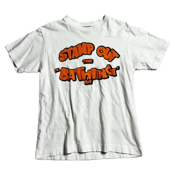 White A Bathing Ape (BAPE) Tee - M | The Streetwear Studio