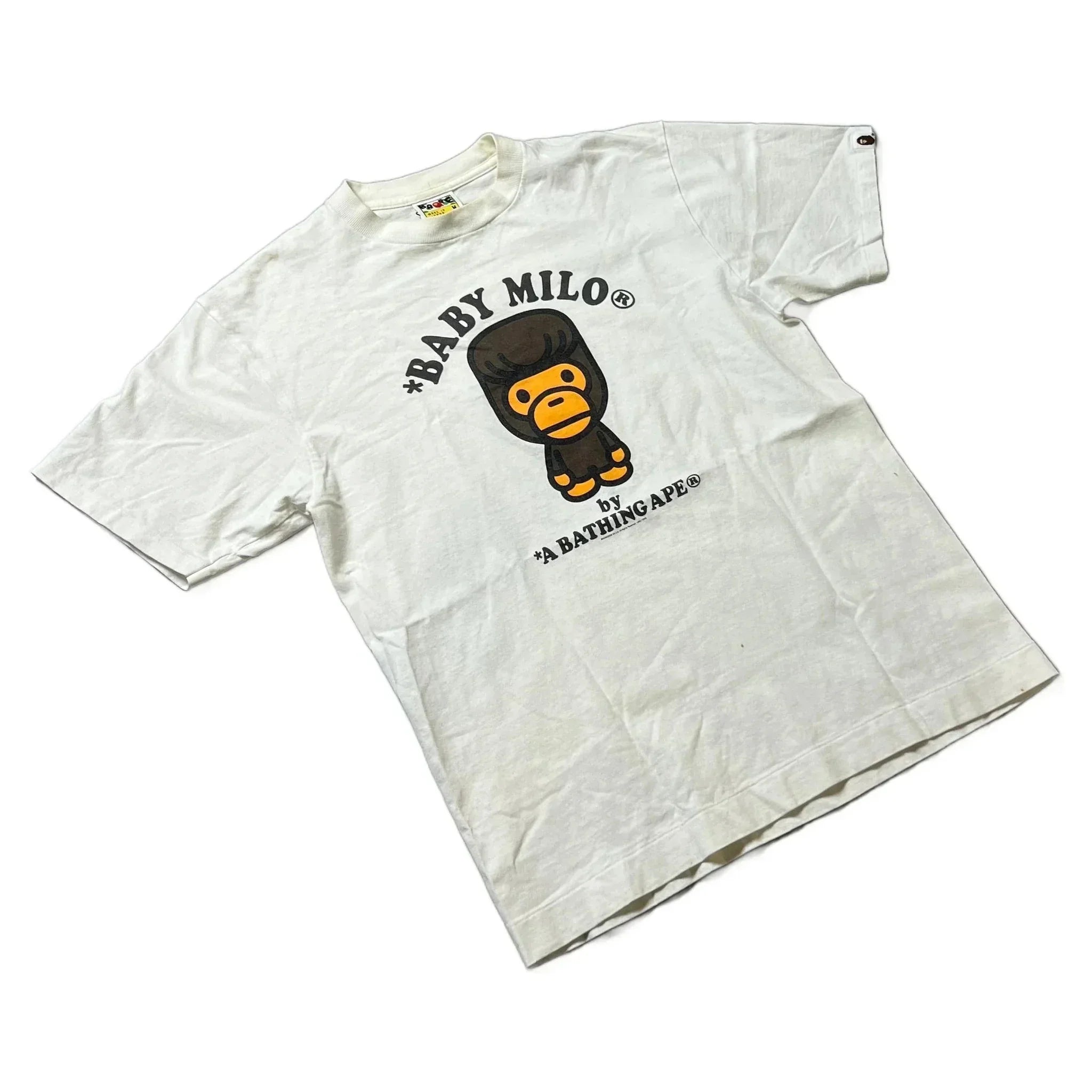 White A Bathing Ape (BAPE) Tee - M | The Streetwear Studio