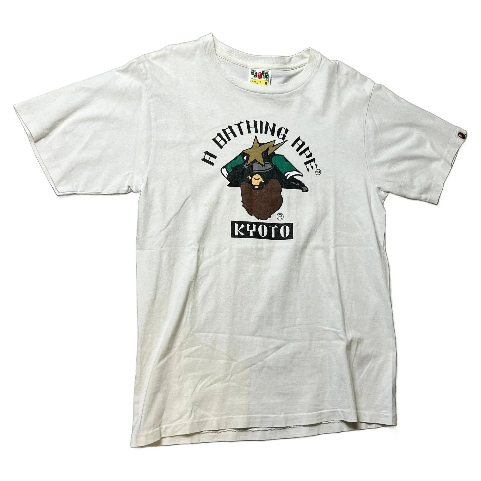 White A Bathing Ape (BAPE) Tee - M | The Streetwear Studio