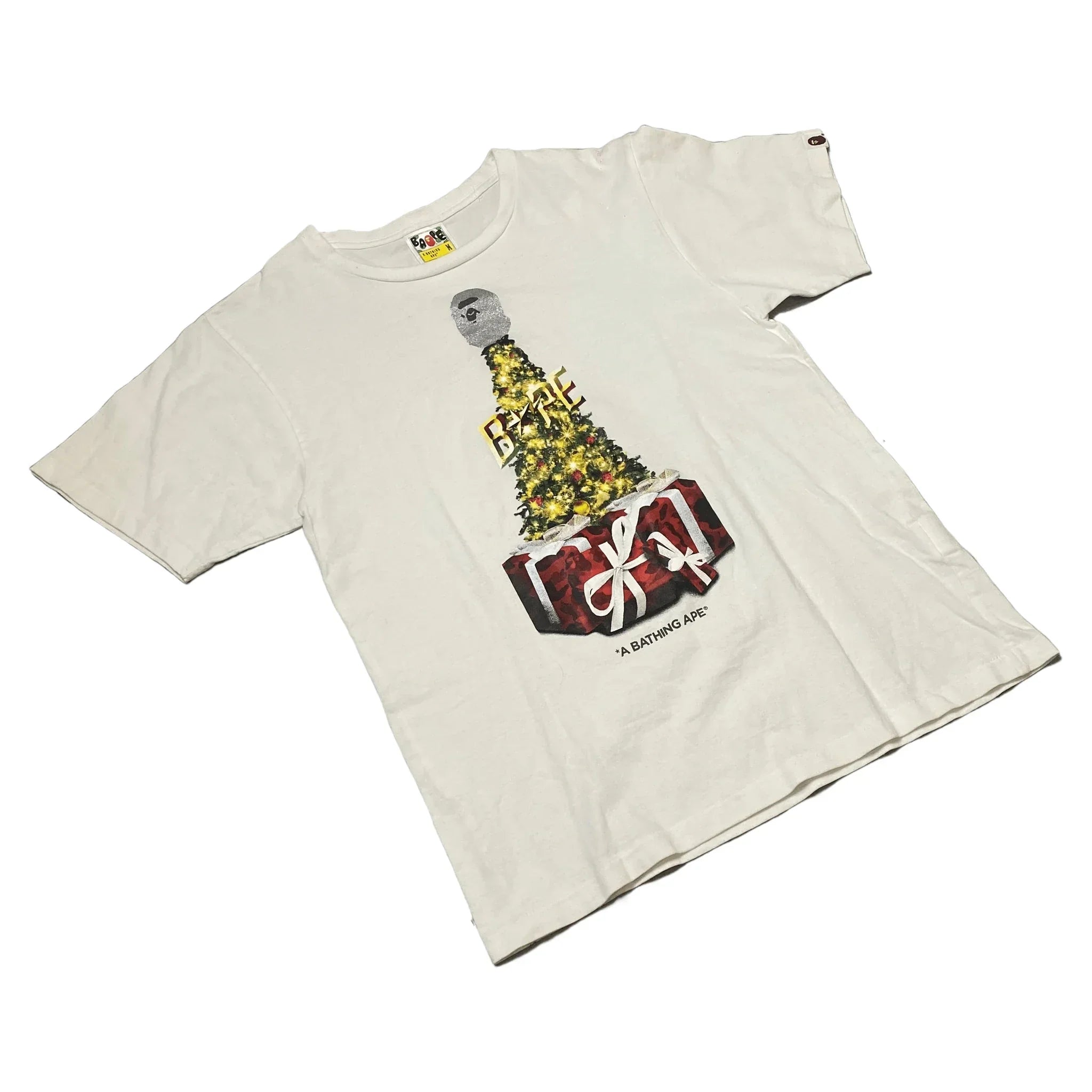 White A Bathing Ape (BAPE) Tee - M | The Streetwear Studio