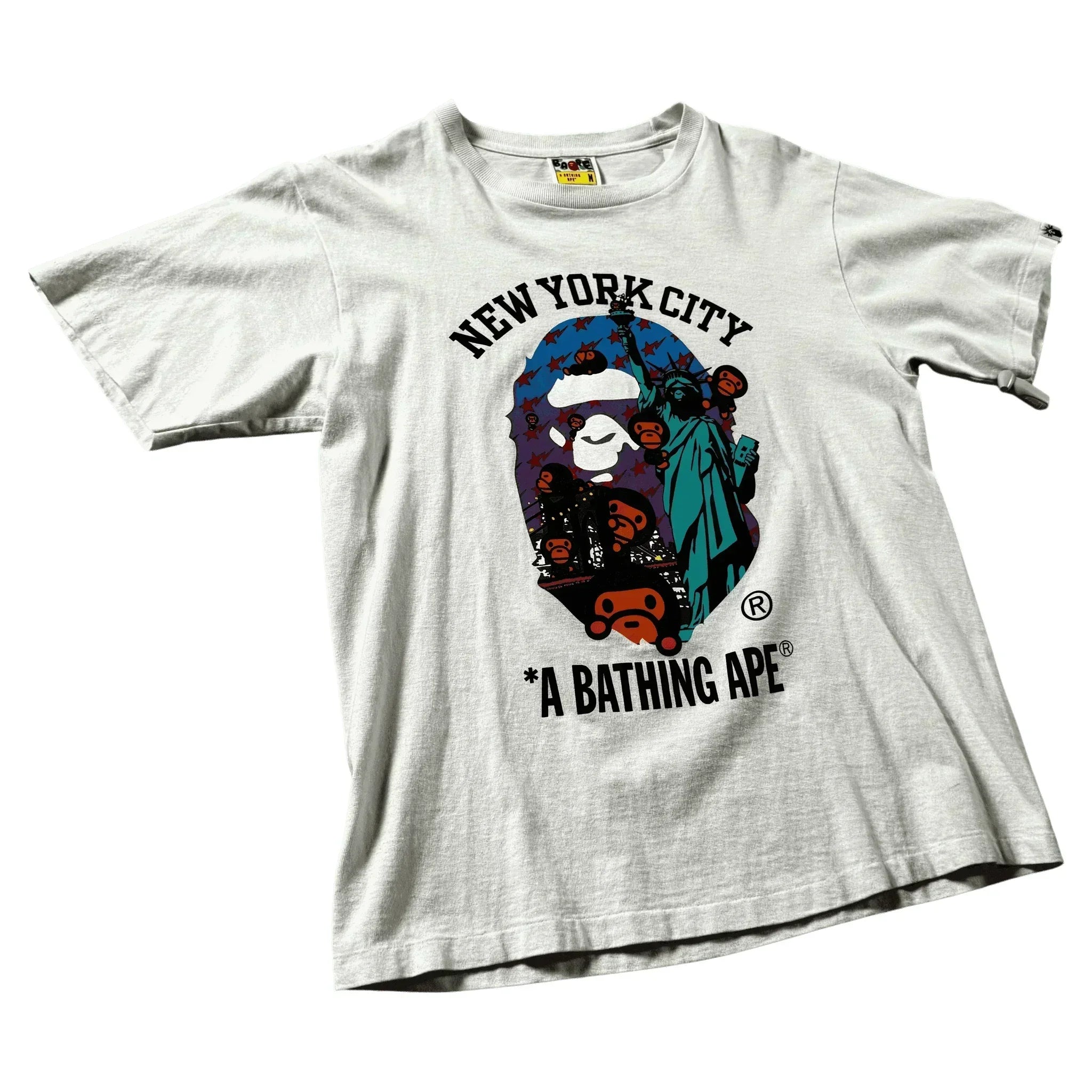 White A Bathing Ape (BAPE) Tee - M | The Streetwear Studio