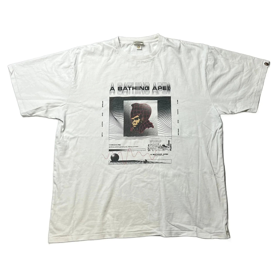 White A Bathing Ape (BAPE) Tee - XXL | The Streetwear Studio
