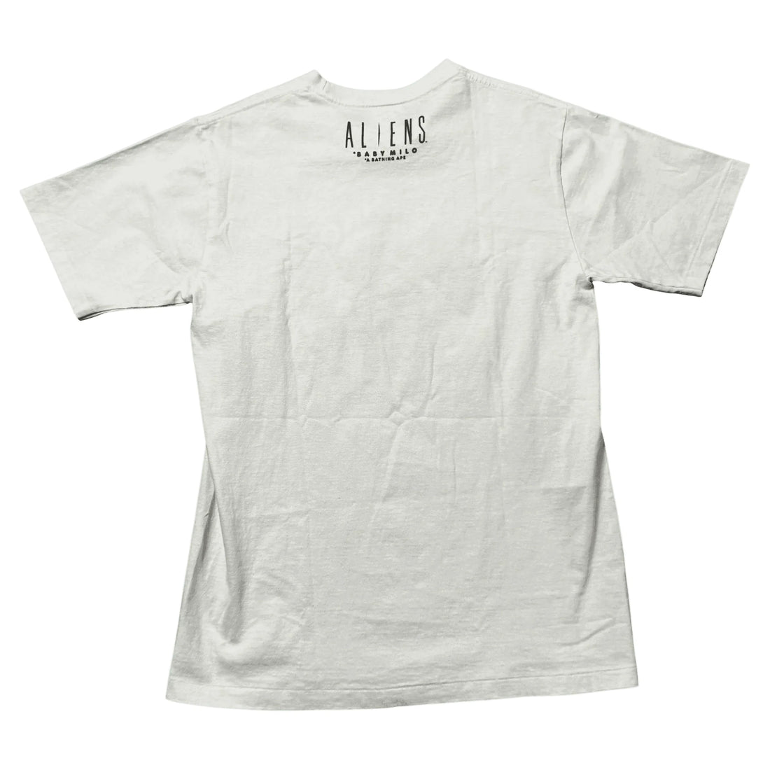 White A Bathing Ape (BAPE) x Aliens Tee - M | The Streetwear Studio