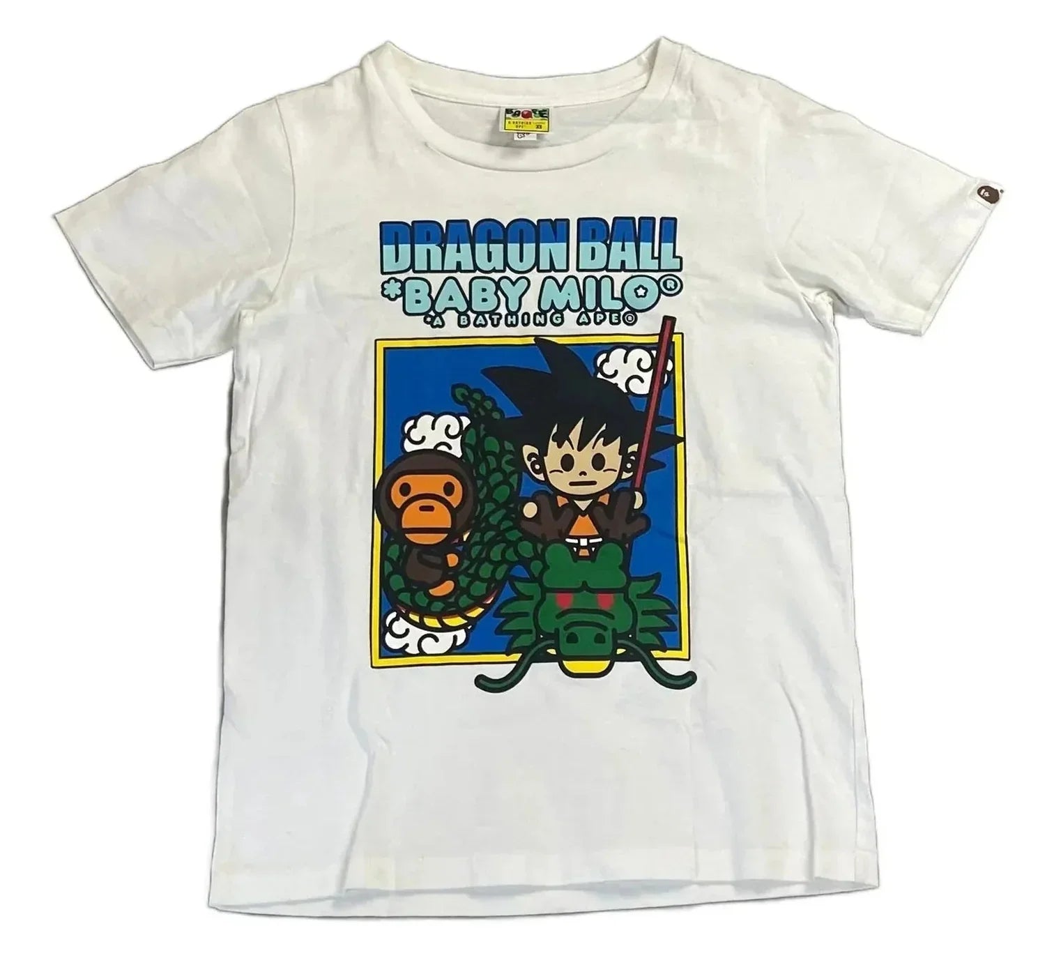 White A Bathing Ape (BAPE) x Dragon Ball Z Tee - S | The Streetwear Studio
