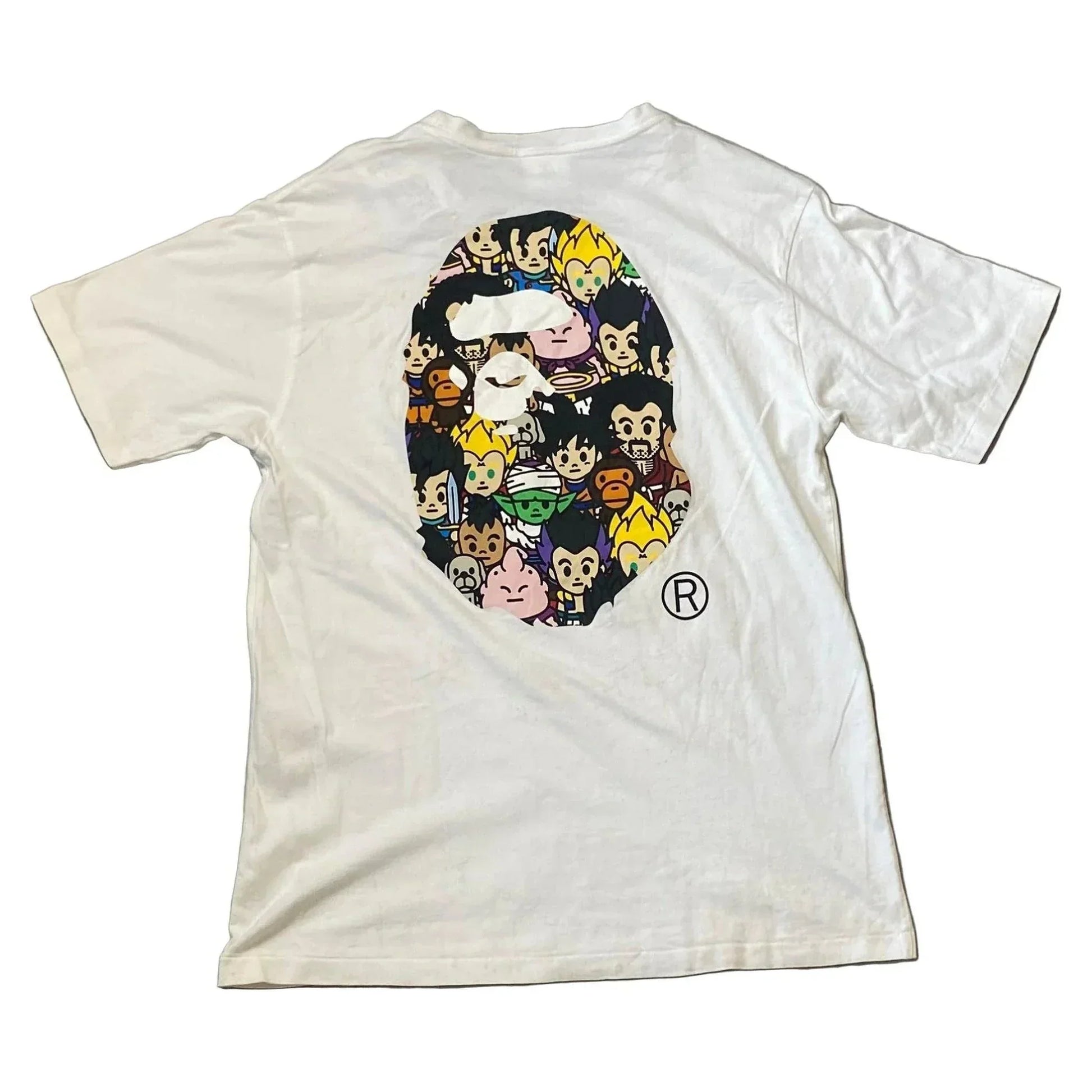 White A Bathing Ape (BAPE) x Dragonball Z - L | The Streetwear Studio