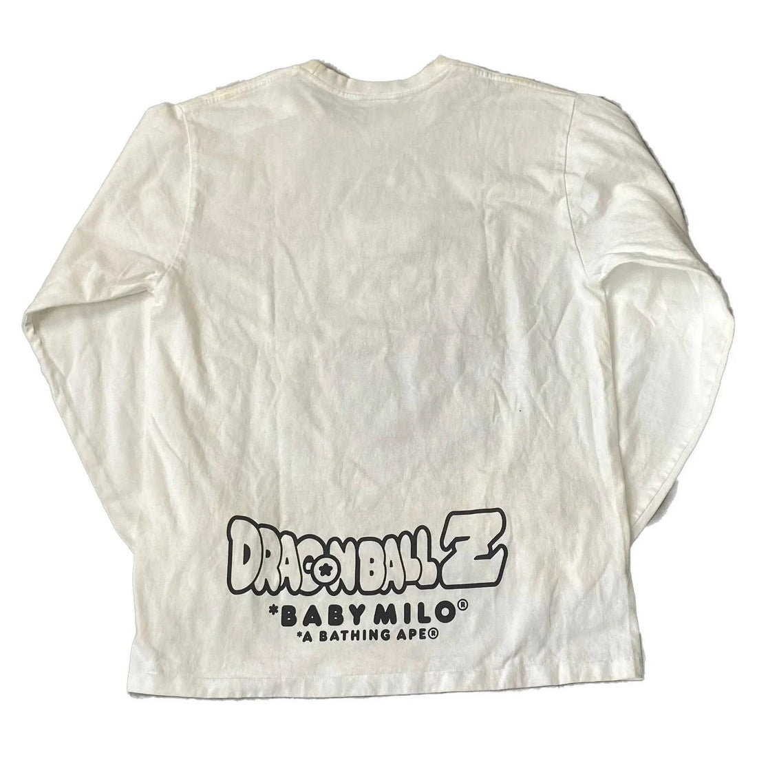 White A Bathing Ape (BAPE) x Dragonball Z Long Sleeve Tee - M | The Streetwear Studio