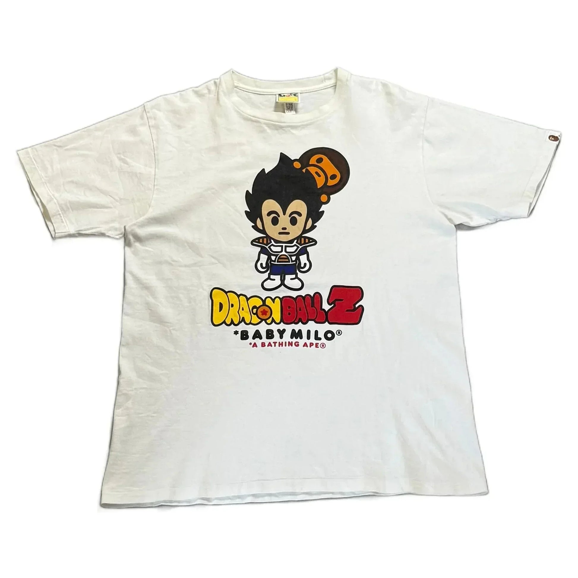 White A Bathing Ape (BAPE) x Dragonball Z Tee - L | The Streetwear Studio
