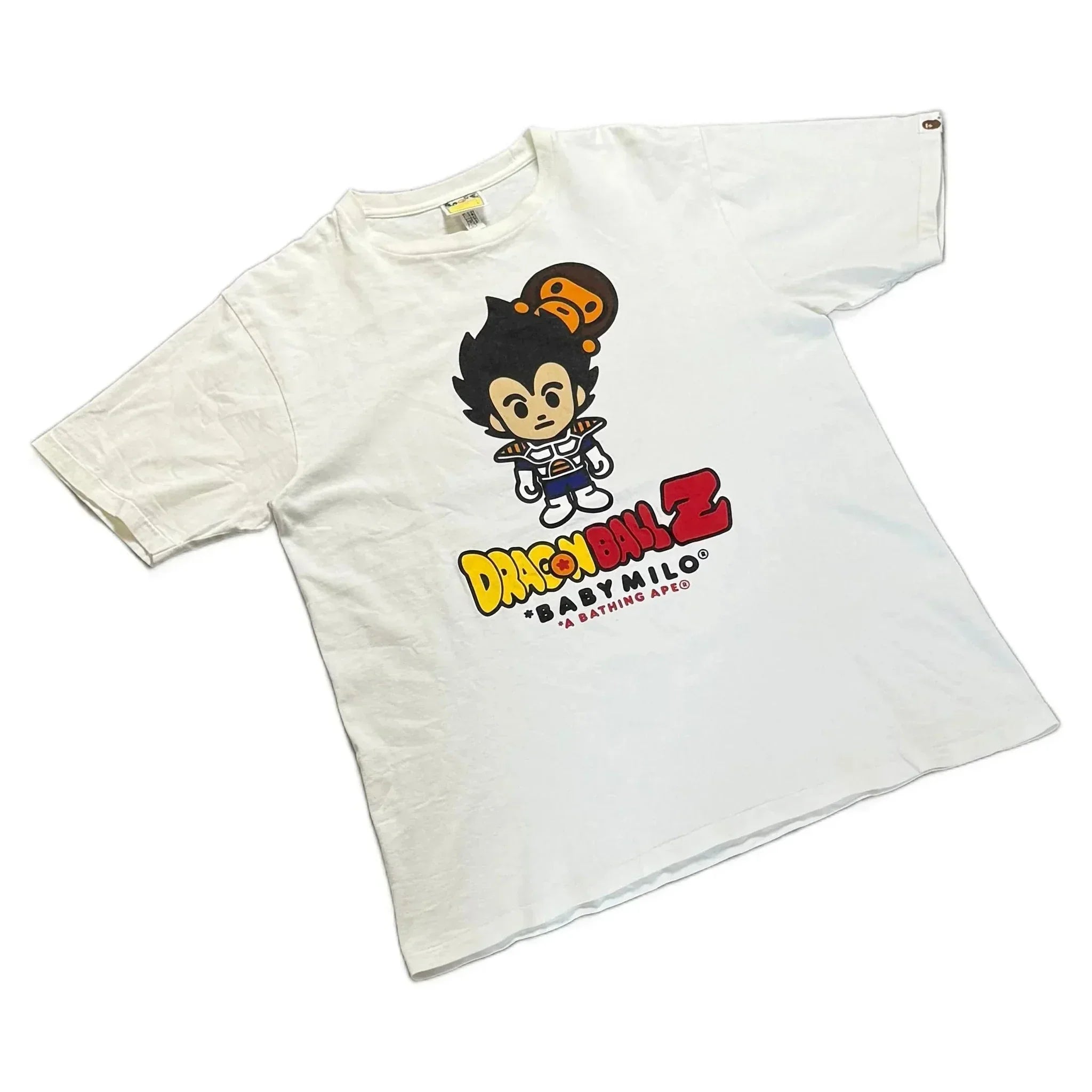 White A Bathing Ape (BAPE) x Dragonball Z Tee - L | The Streetwear Studio