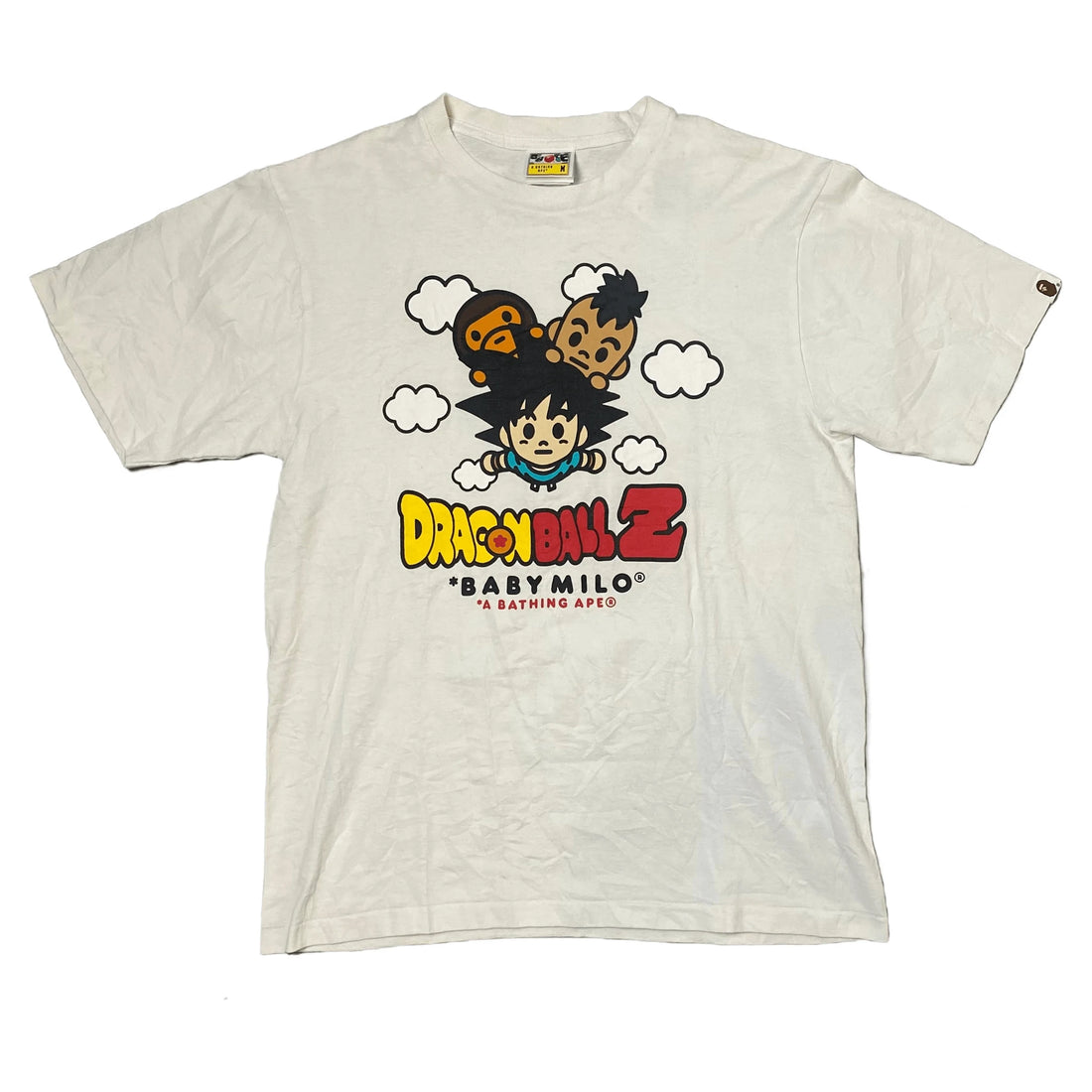 White A Bathing Ape (BAPE) x Dragonball Z Tee - M | The Streetwear Studio