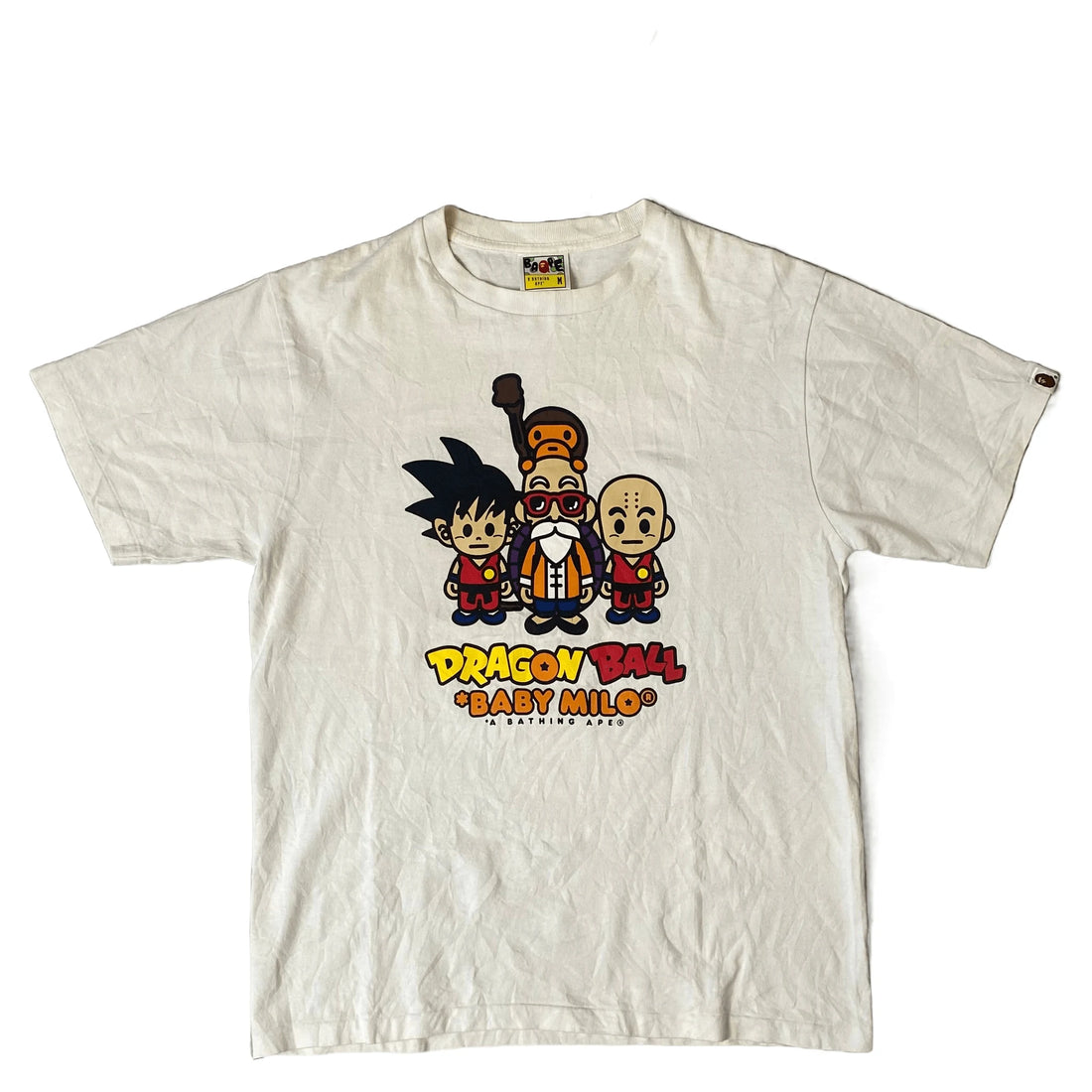 White A Bathing Ape (BAPE) x Dragonball Z Tee - M | The Streetwear Studio