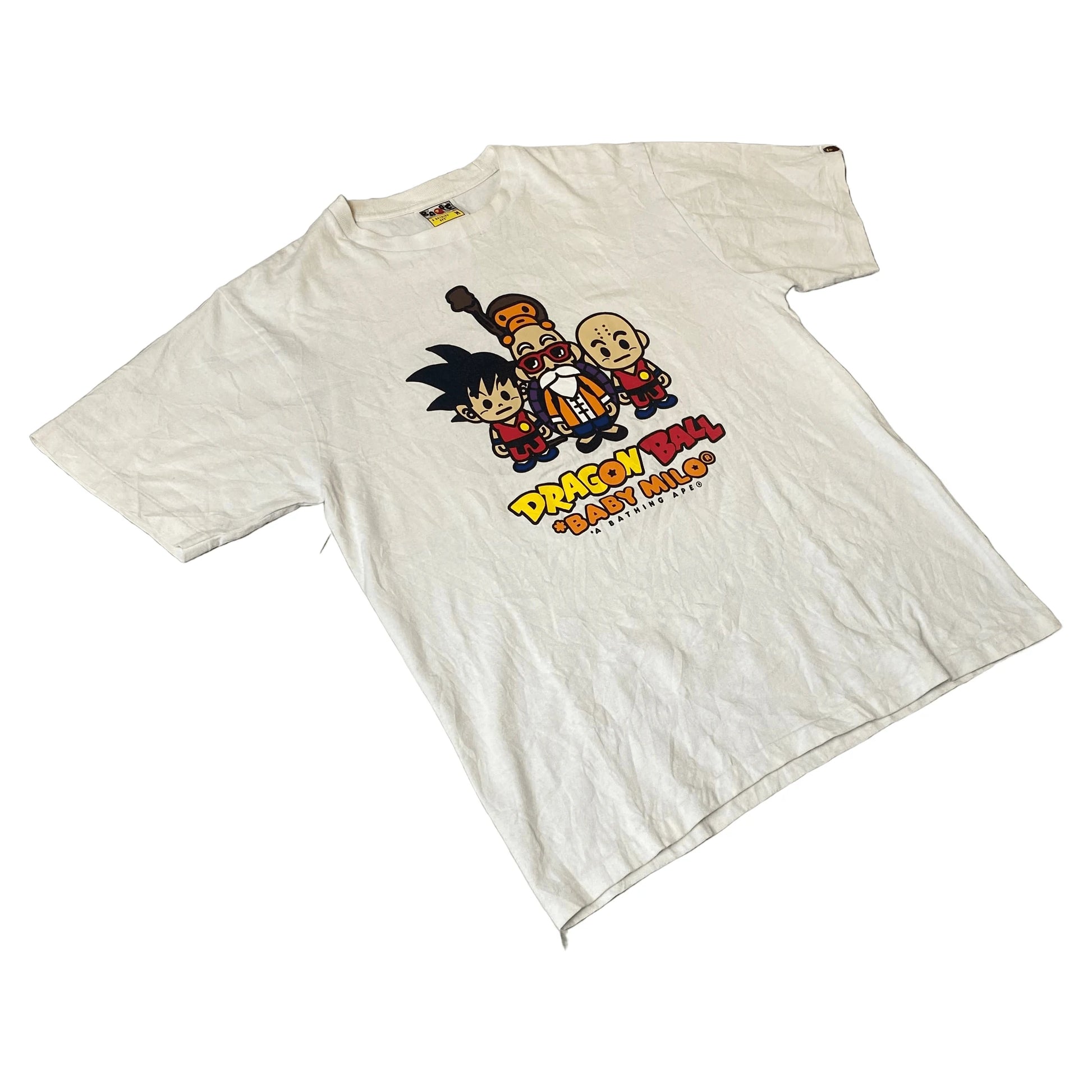 White A Bathing Ape (BAPE) x Dragonball Z Tee - M | The Streetwear Studio