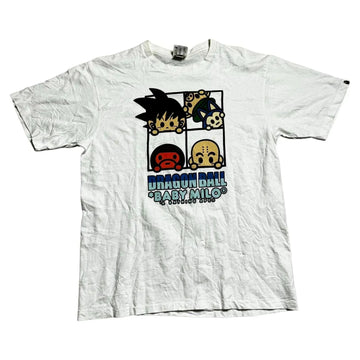 White A Bathing Ape (BAPE) x Dragonball Z Tee - XL | The Streetwear Studio