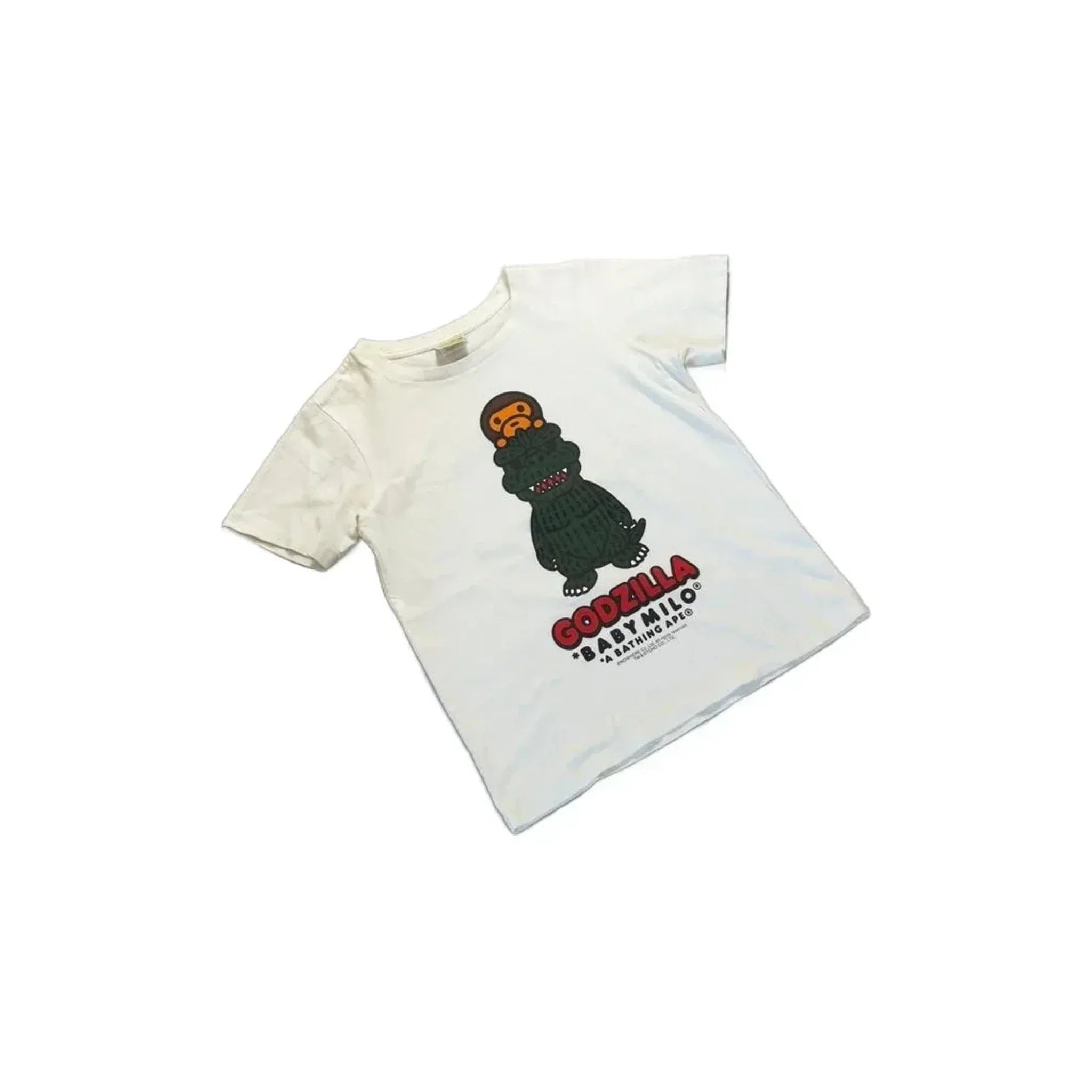 White A Bathing Ape (BAPE) x Godzilla Tee - S | The Streetwear Studio