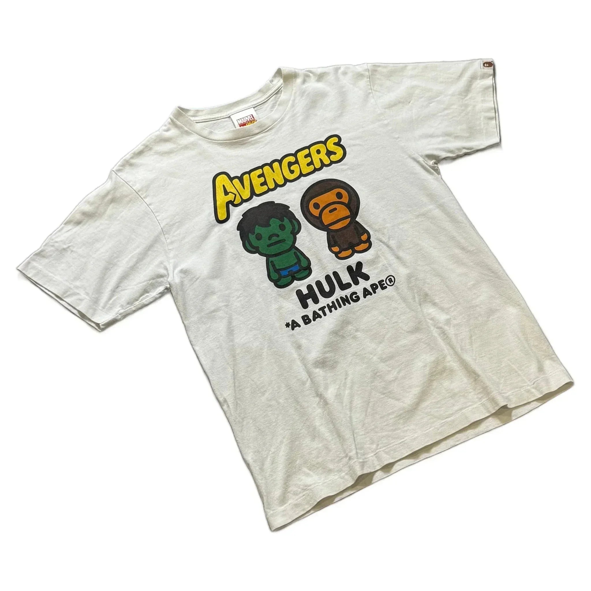 White A Bathing Ape (BAPE) x Hulk Tee - M | The Streetwear Studio