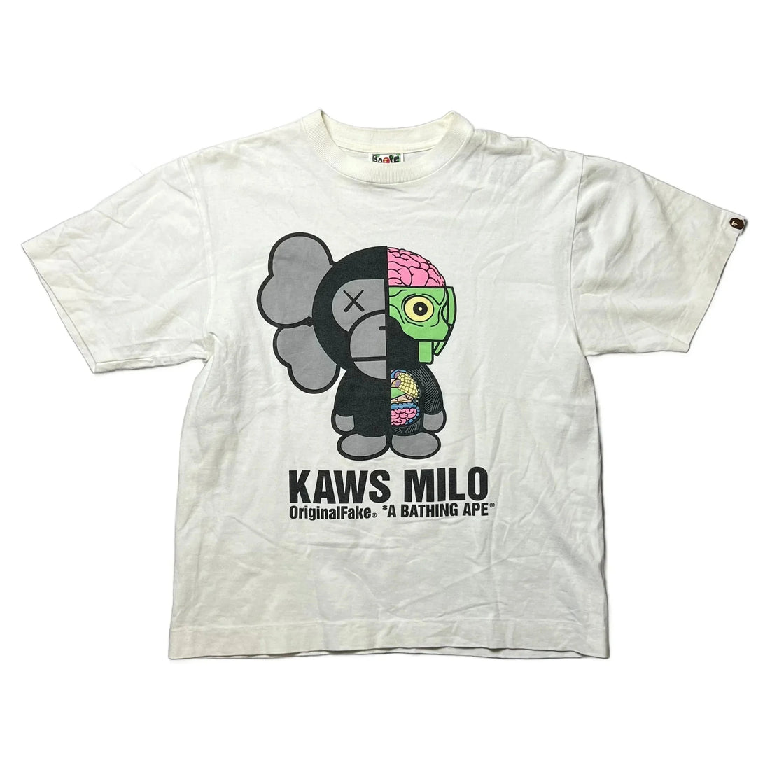 White A Bathing Ape (BAPE) x KAWS Tee - M | The Streetwear Studio