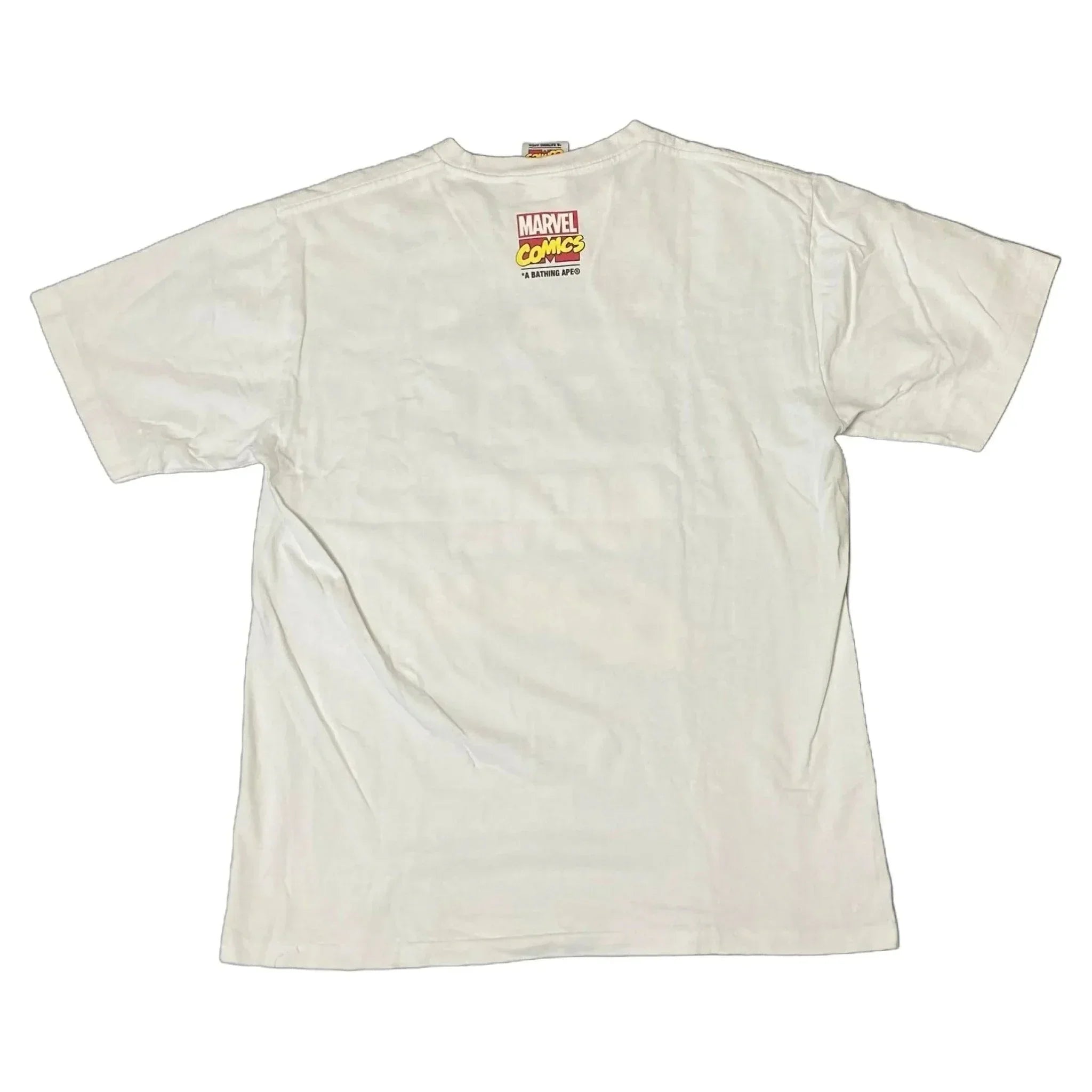White A Bathing Ape (BAPE) x Marvel Tee - L | The Streetwear Studio