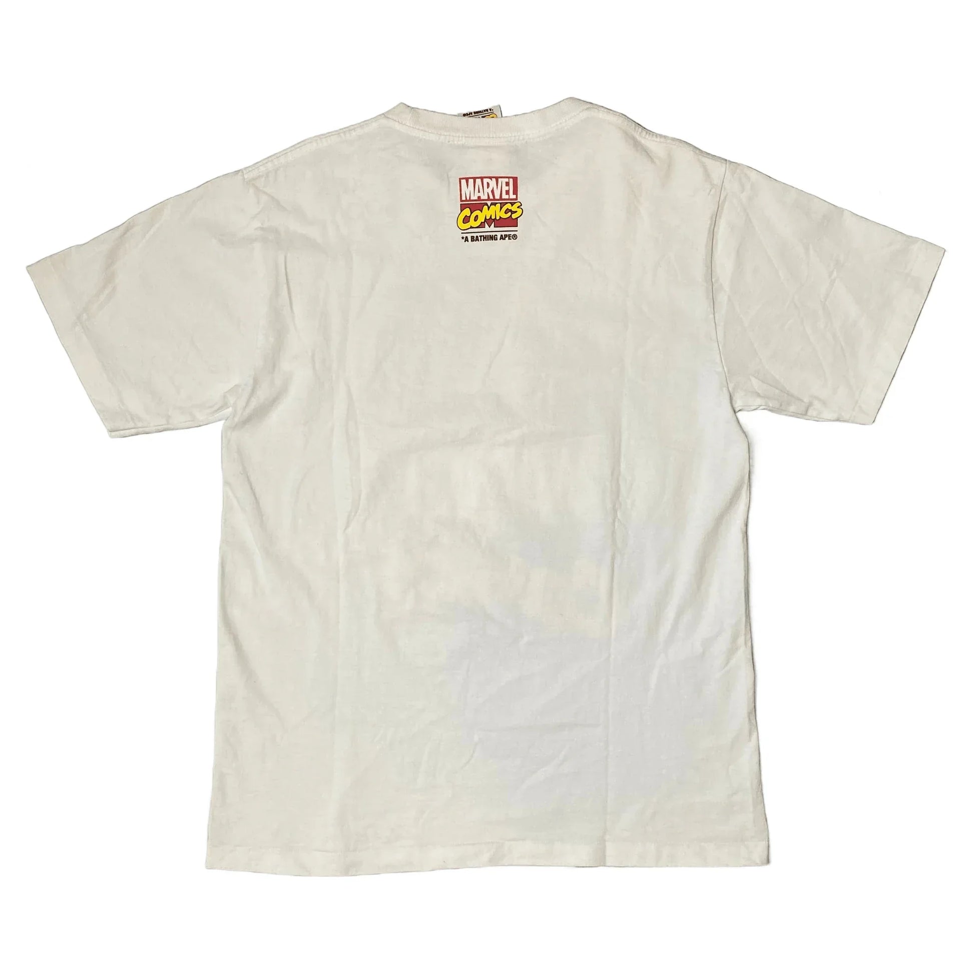 White A Bathing Ape (BAPE) x Marvel Tee - M | The Streetwear Studio