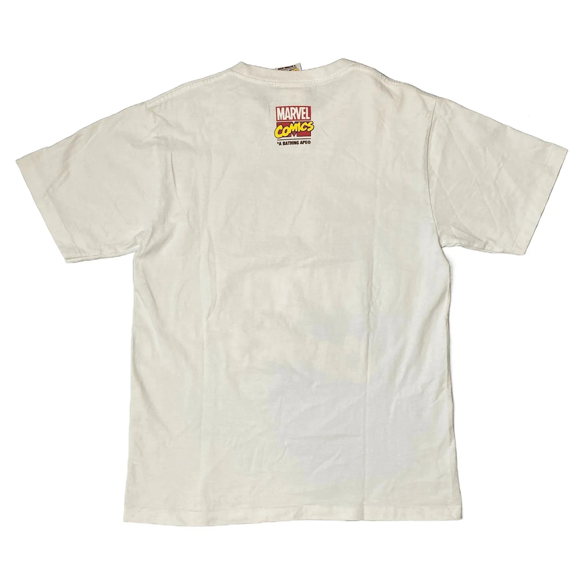 White A Bathing Ape (BAPE) x Marvel Tee - M | The Streetwear Studio