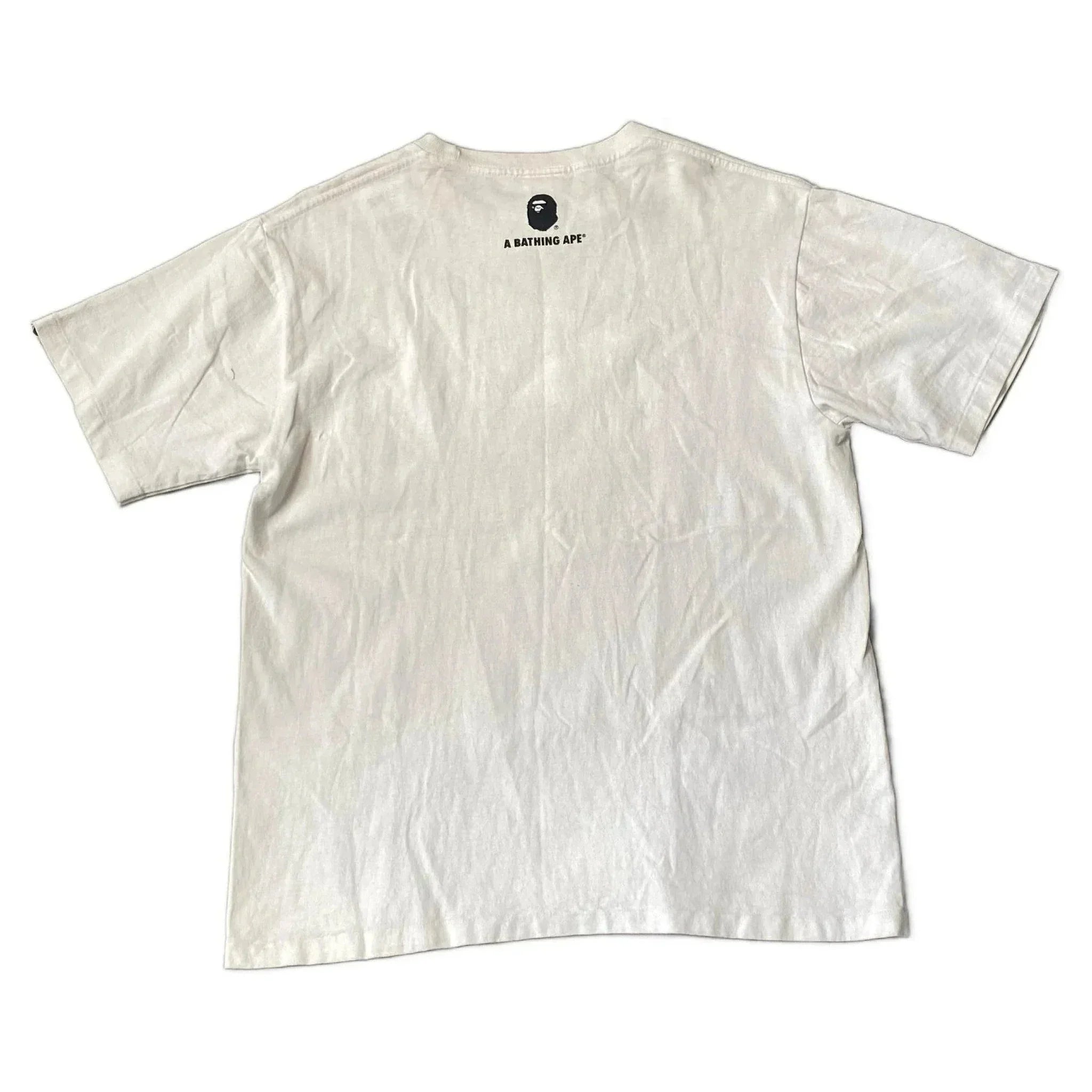 White A Bathing Ape (BAPE) x Mickey Mouse Tee - L | The Streetwear Studio