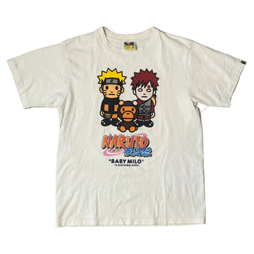 White A Bathing Ape (BAPE) x Naruto Tee - M | The Streetwear Studio
