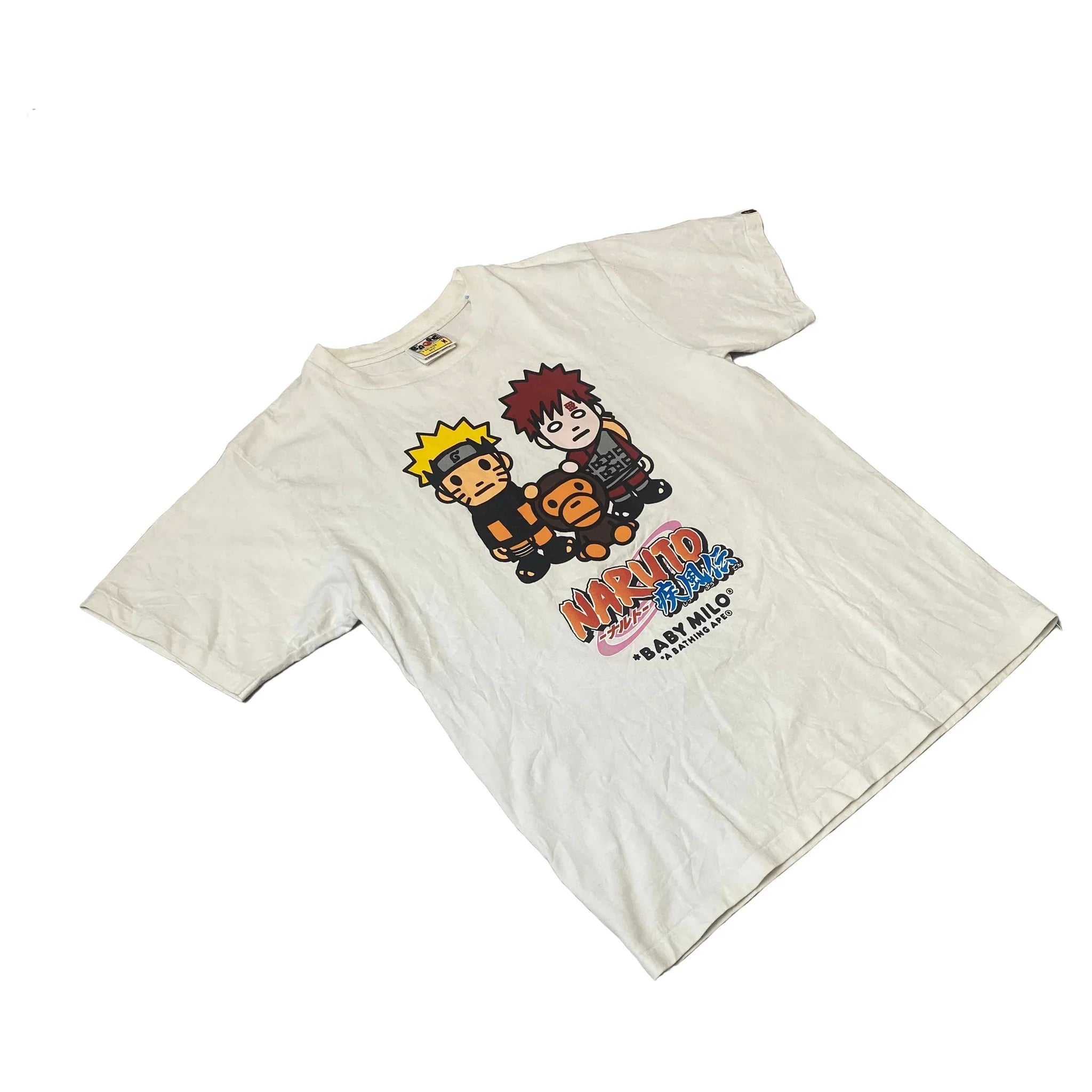 White A Bathing Ape (BAPE) x Naruto Tee - M | The Streetwear Studio