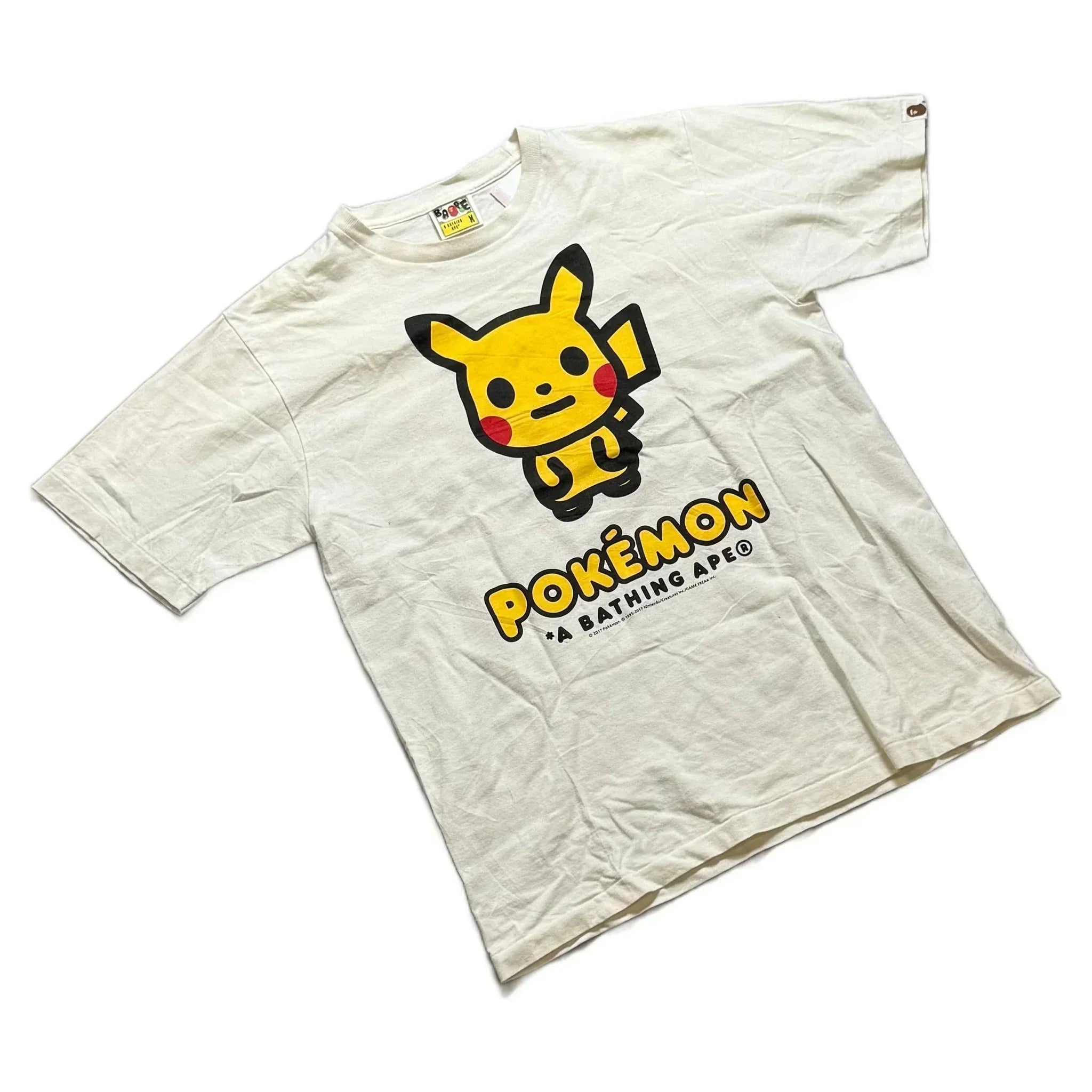 White A Bathing Ape (BAPE) x Pokemon Tee - M | The Streetwear Studio