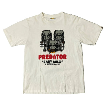 White A Bathing Ape (BAPE) x Predator Tee - L | The Streetwear Studio