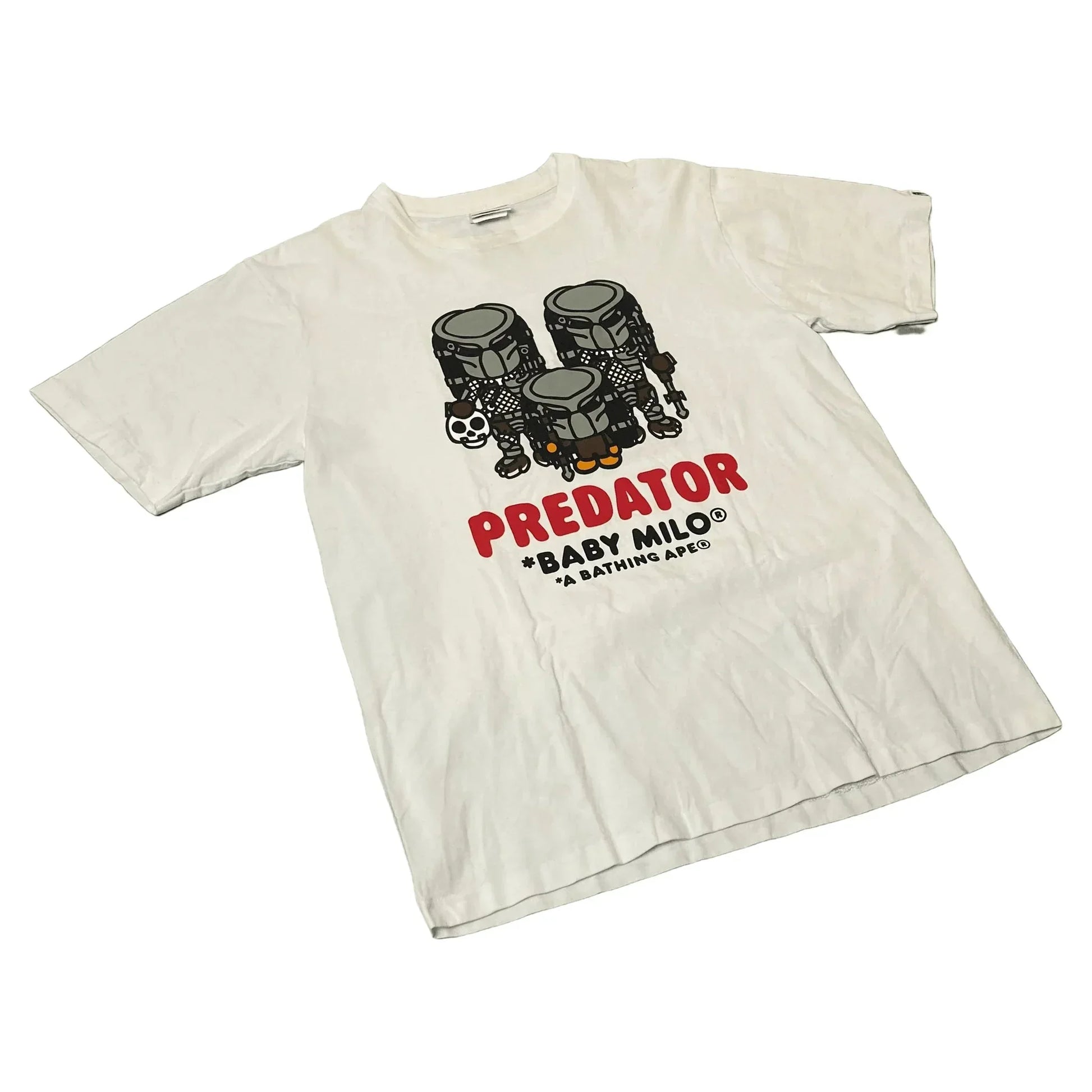 White A Bathing Ape (BAPE) x Predator Tee - L | The Streetwear Studio