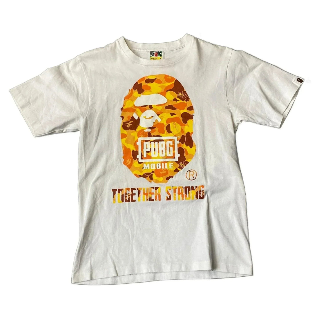 White A Bathing Ape (BAPE) x PUBG Tee - S | The Streetwear Studio