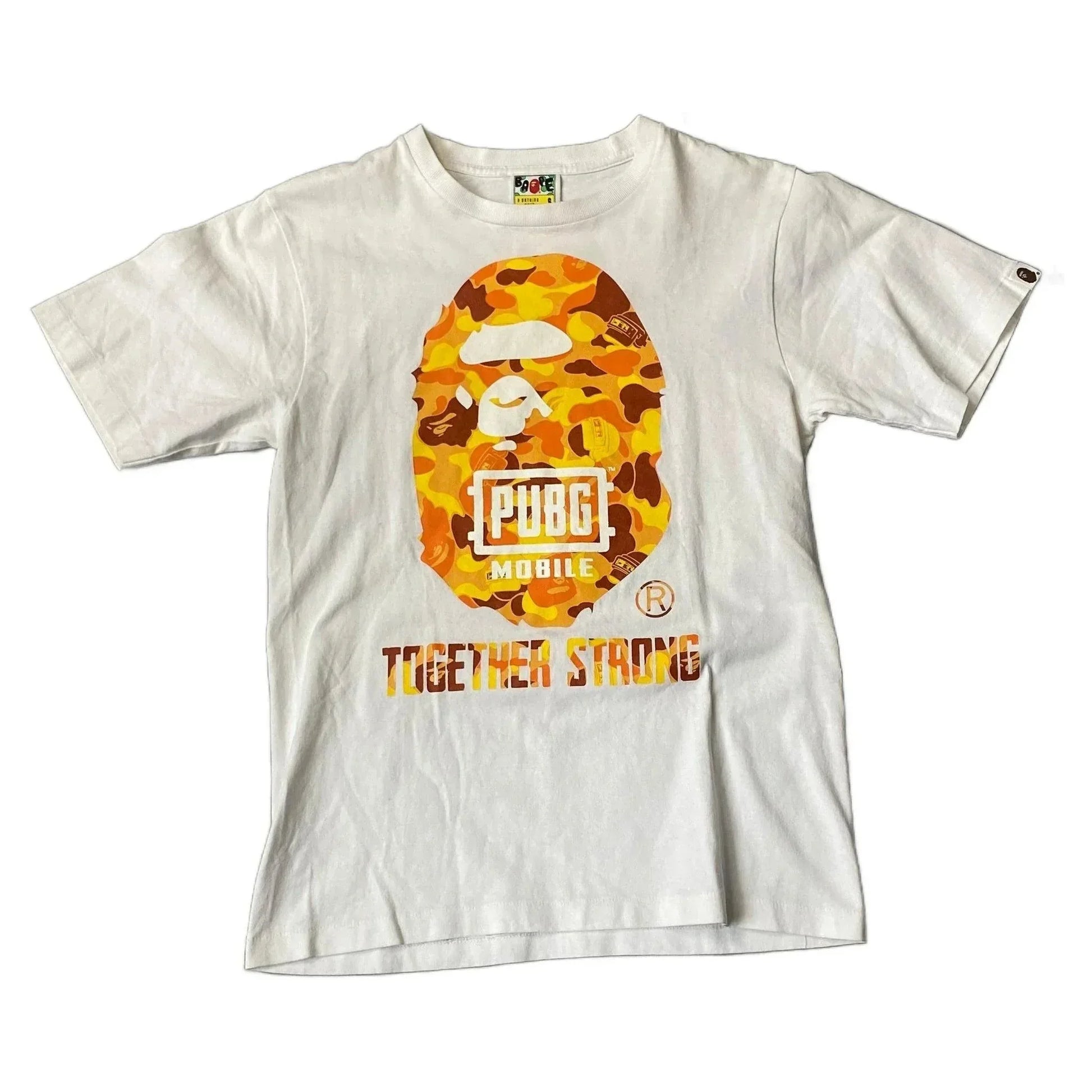 White A Bathing Ape (BAPE) x PUBG Tee - S | The Streetwear Studio
