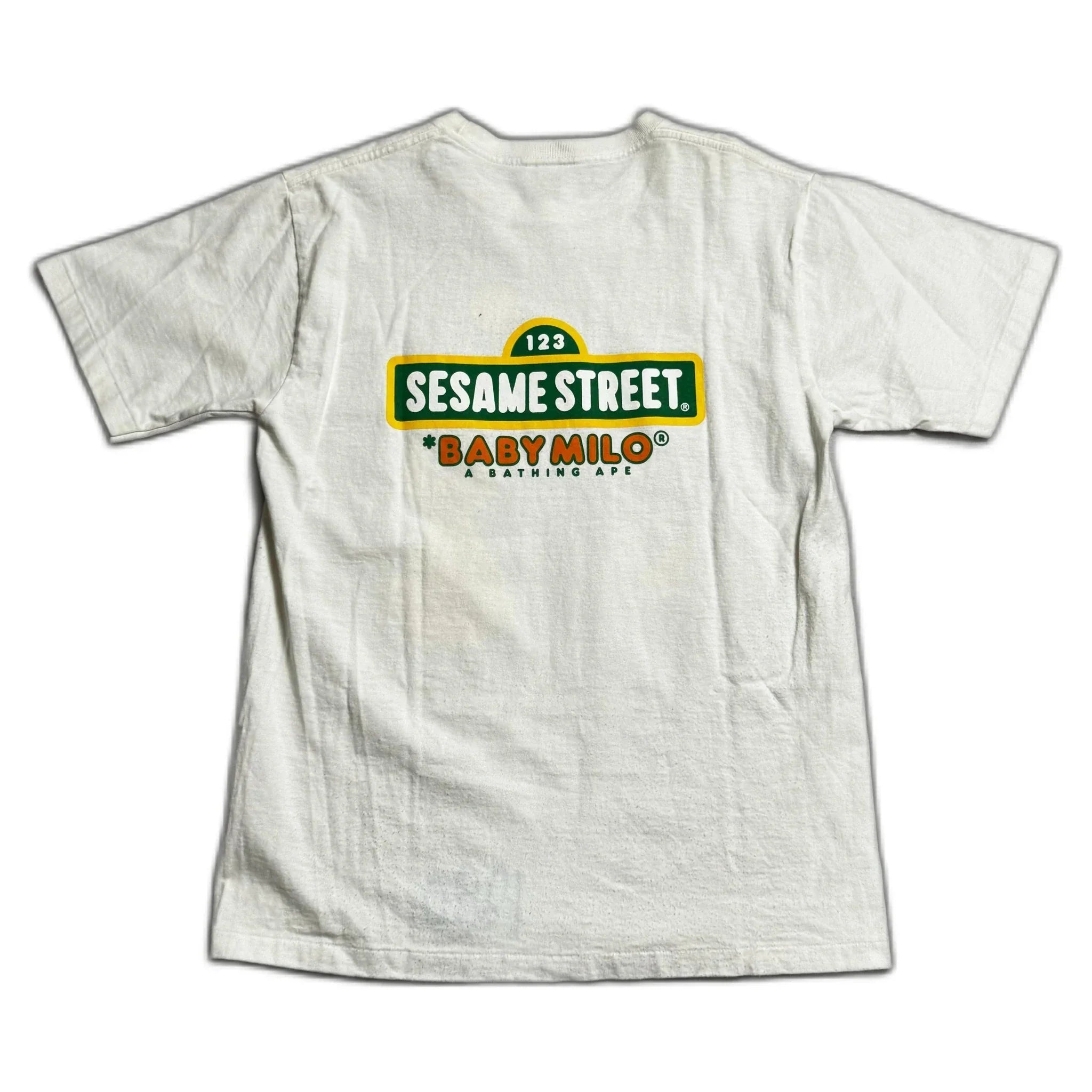 White A Bathing Ape (BAPE) x Sesame Street Tee - M | The Streetwear Studio