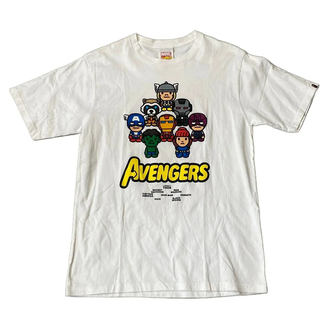 White A Bathing Ape (BAPE) x The Avengers Tee - L | The Streetwear Studio