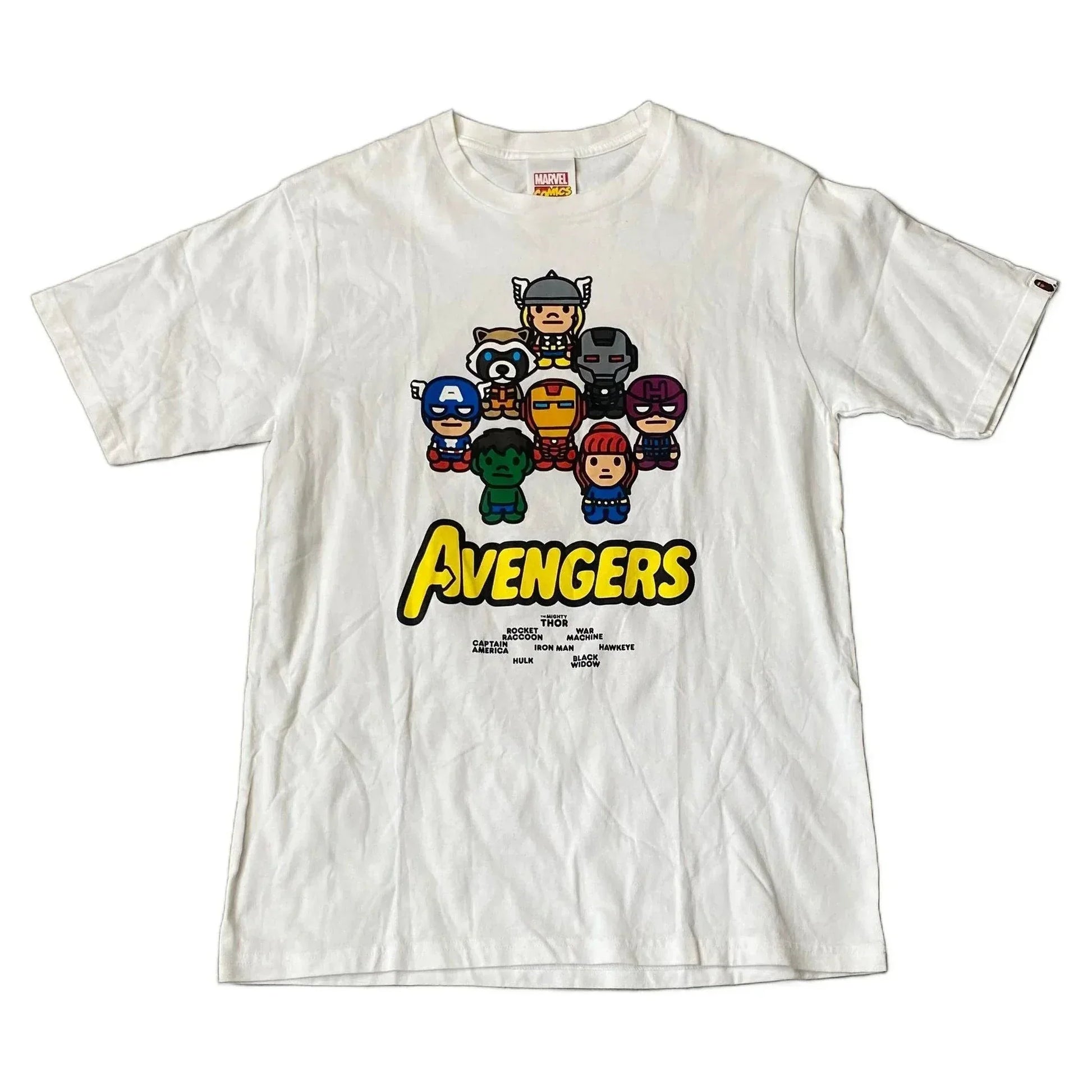 White A Bathing Ape (BAPE) x The Avengers Tee - L | The Streetwear Studio