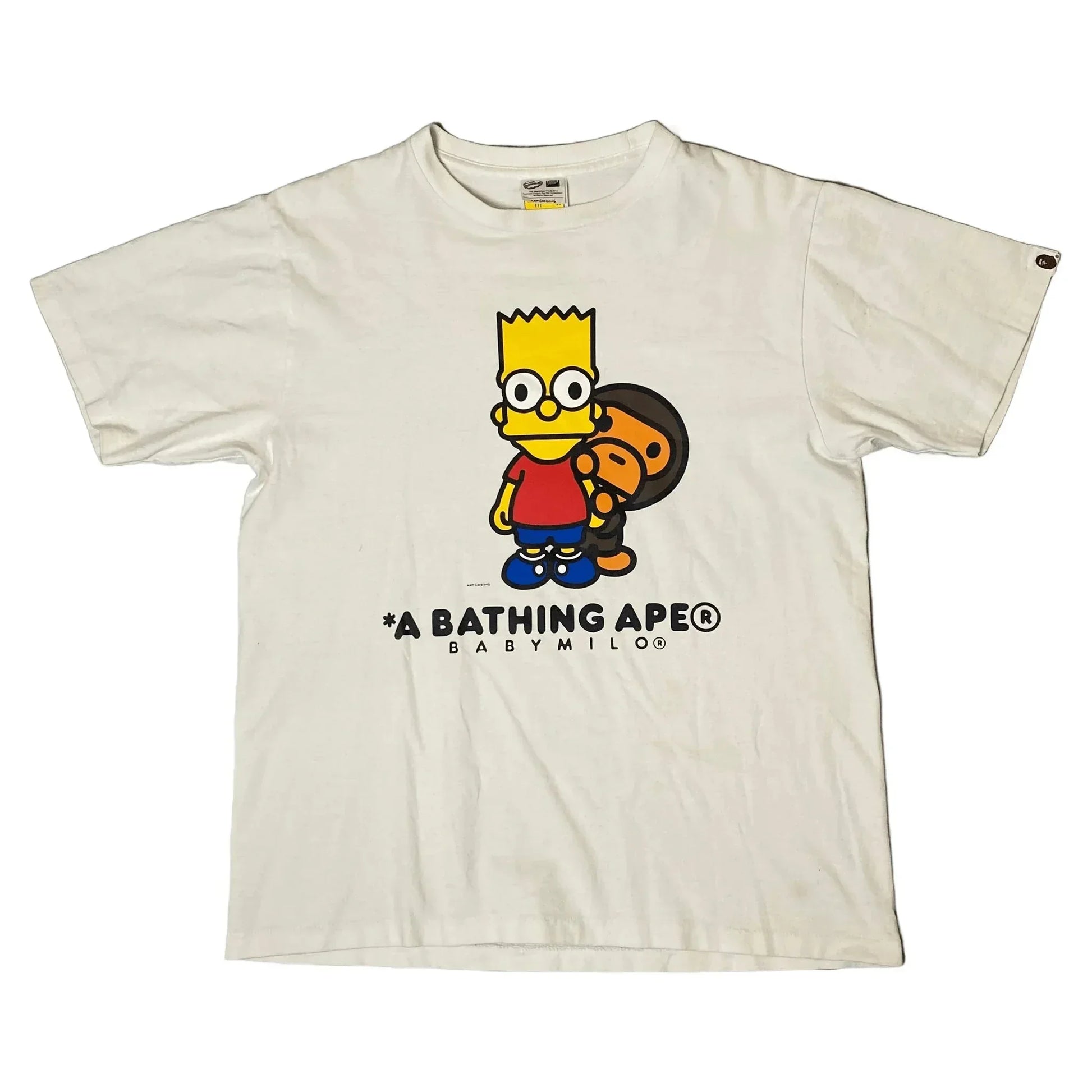 White A Bathing Ape (BAPE) x The Simpsons Tee - M | The Streetwear Studio