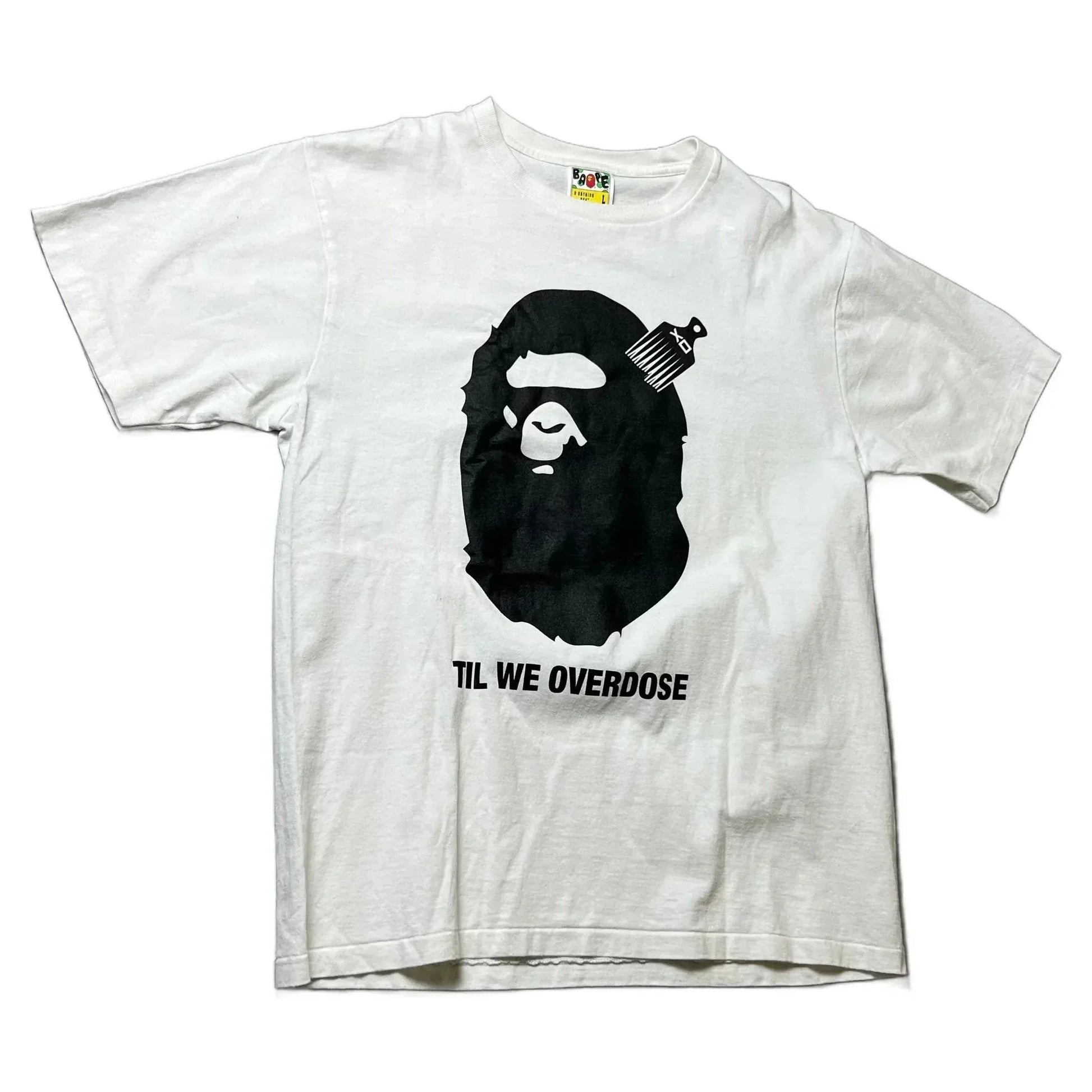 White A Bathing Ape (BAPE) x The Weeknd Tee - L | The Streetwear Studio