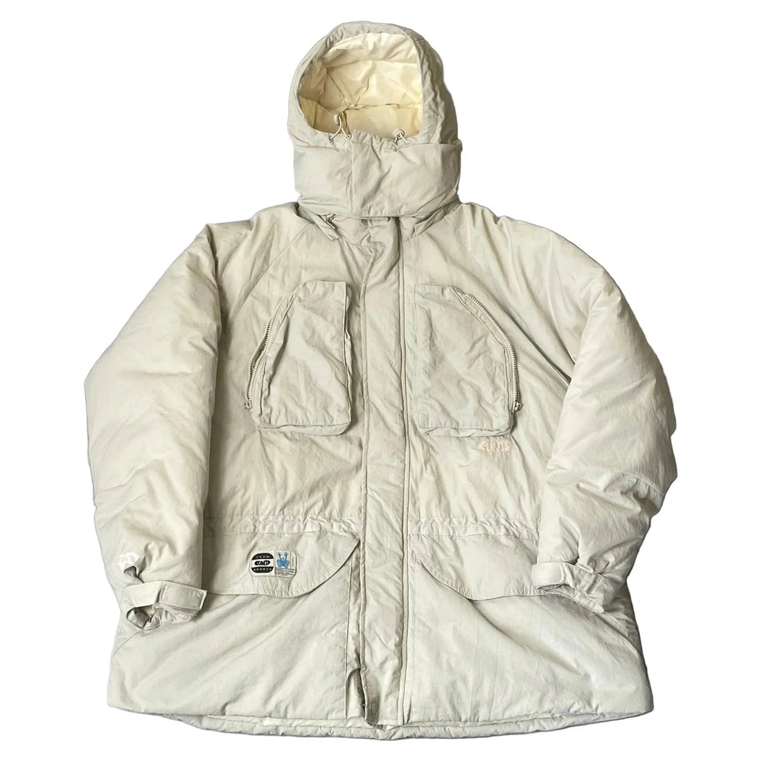 White Clint's Puffer Coat - L | The Streetwear Studio