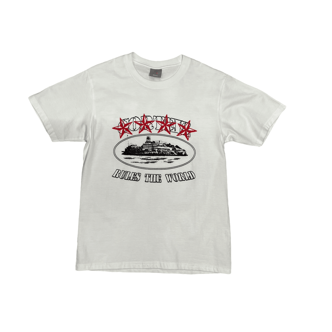 White Corteiz 4 Star Tee - The Streetwear Studio