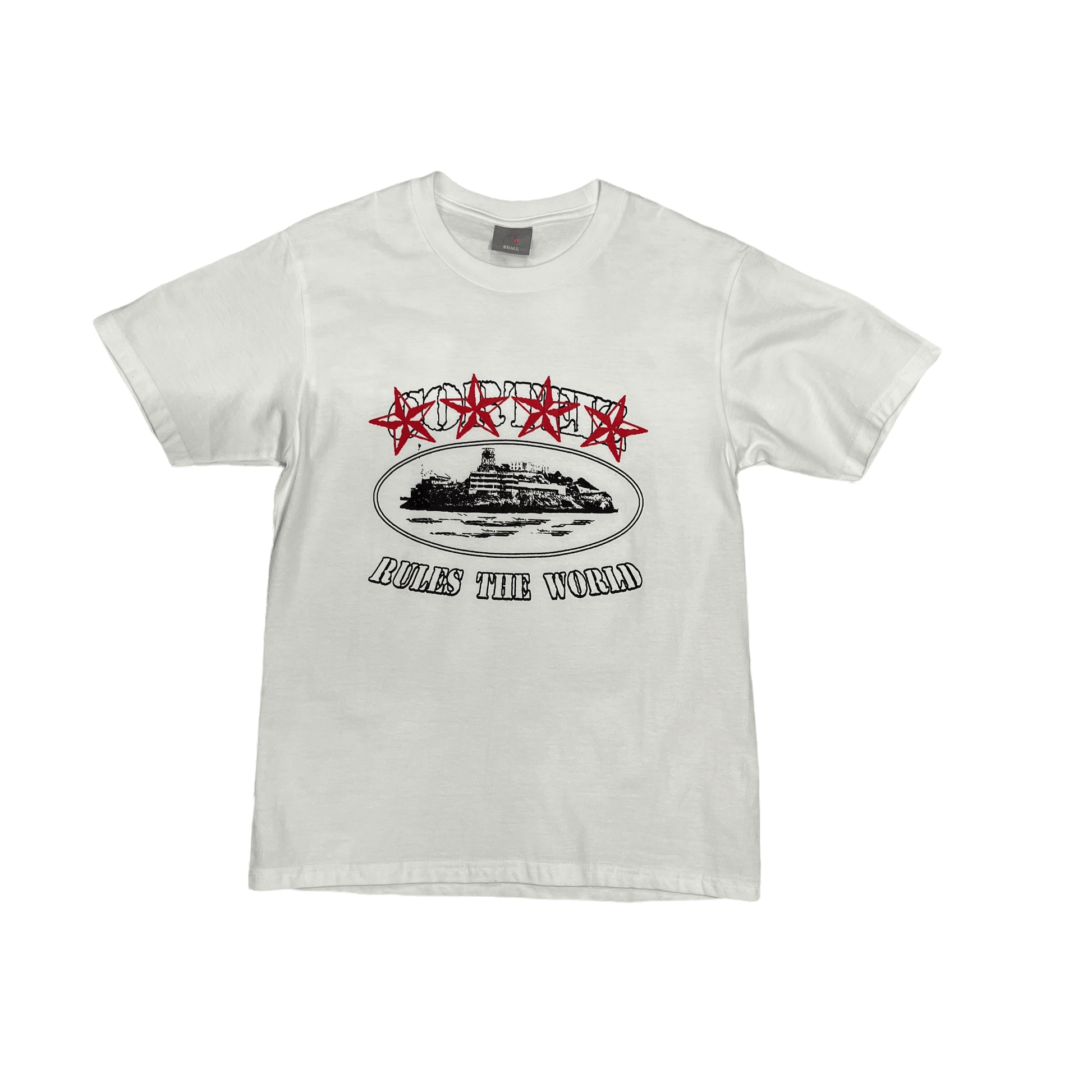 White Corteiz 4 Star Tee - The Streetwear Studio