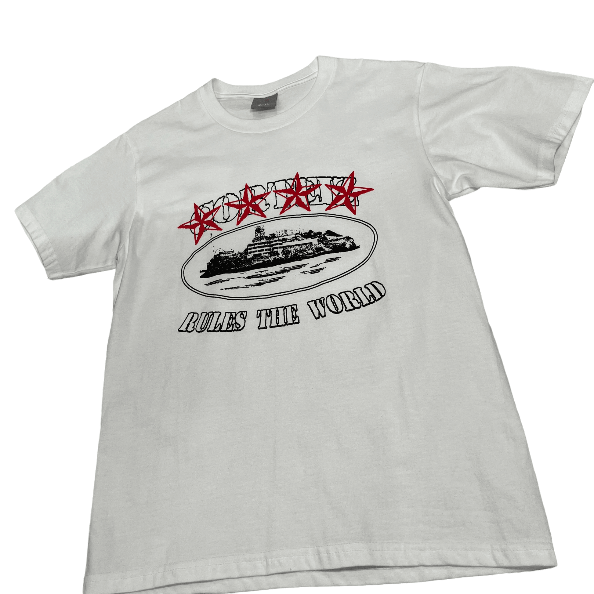 White Corteiz 4 Star Tee - The Streetwear Studio