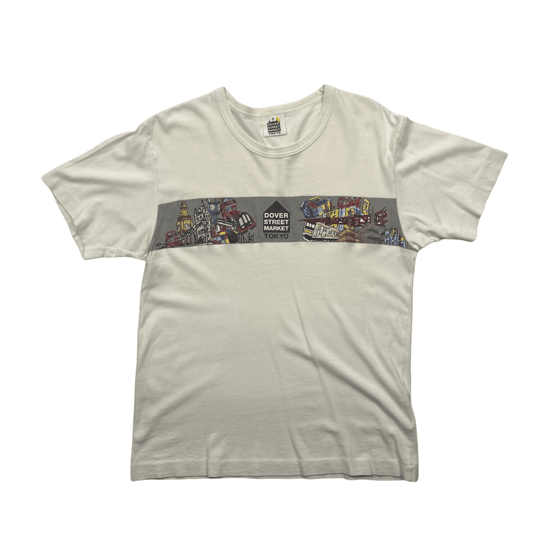 White Dover Street Market (DSM) x Comme Des Garcons (CDG) Tokyo Store Opening Tee - Small - The Streetwear Studio