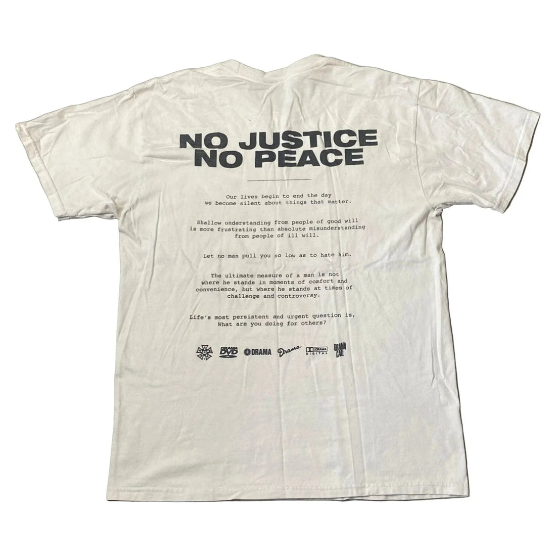 White Drama Call Tee - L | The Streetwear Studio