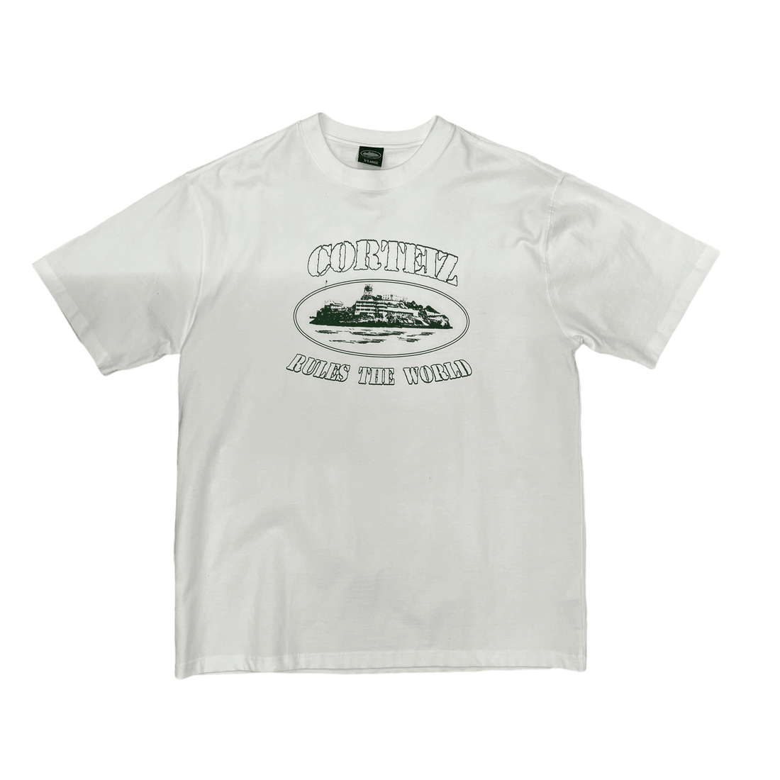 White + Green Corteiz Tee - The Streetwear Studio