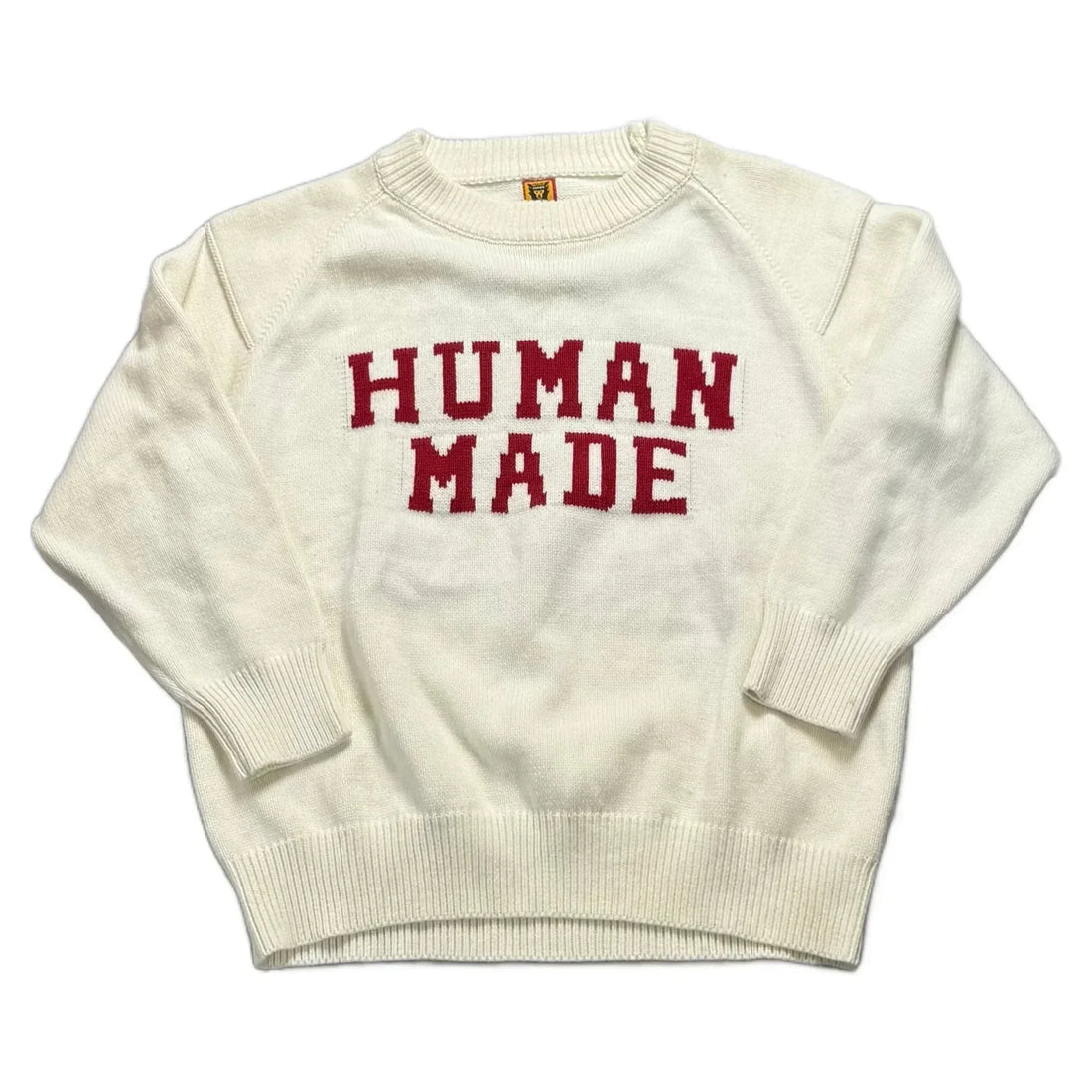 White Human Made Knitted Sweatshirt - M | The Streetwear Studio