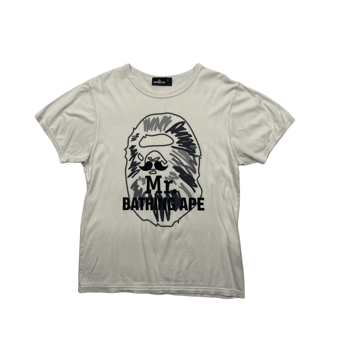 White Mr Bathing Ape (BAPE) Tee - Small - The Streetwear Studio
