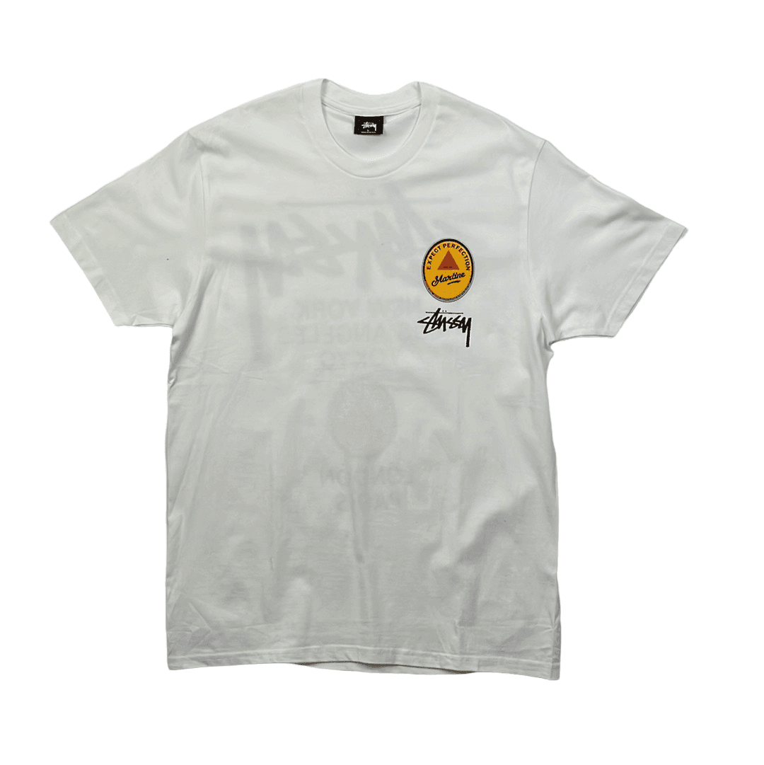 White Stussy x Martine Rose Tee - Large - The Streetwear Studio