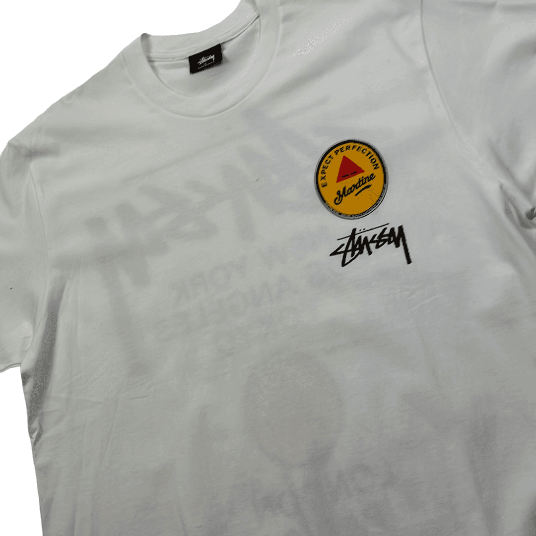 White Stussy x Martine Rose Tee - Large - The Streetwear Studio