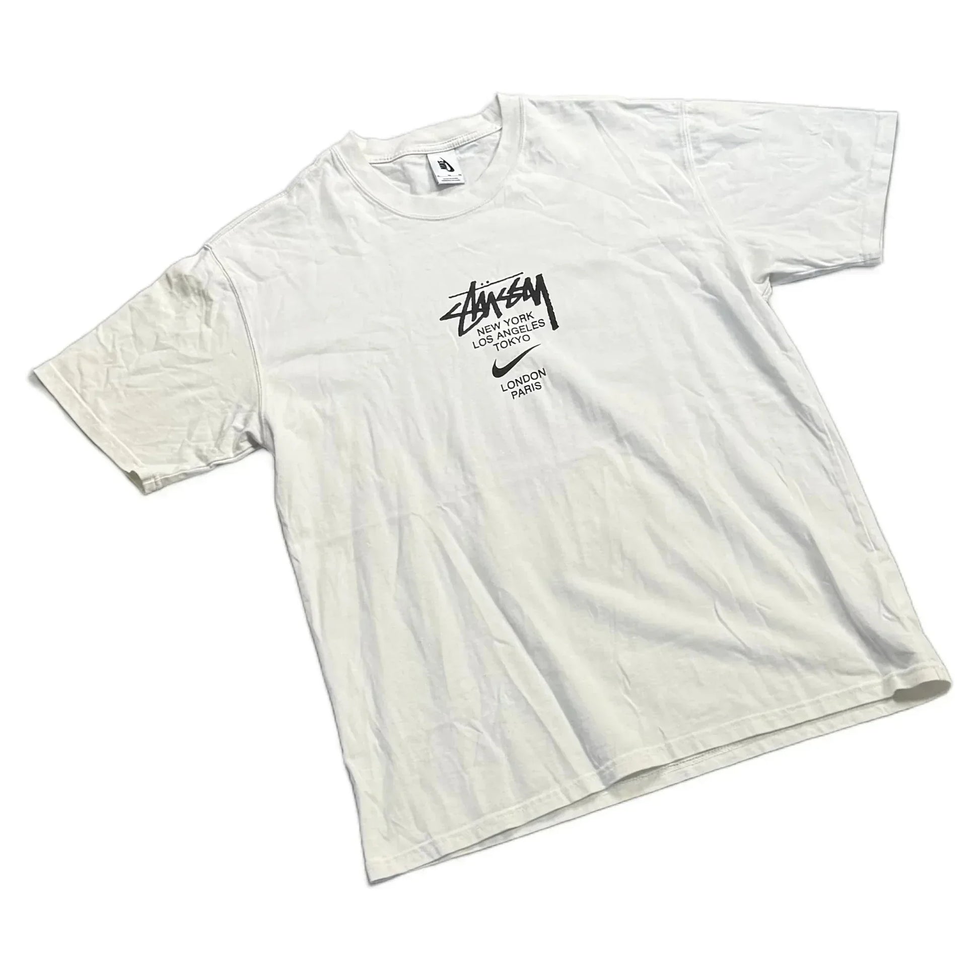 White Stussy x Nike Tee - XL | The Streetwear Studio