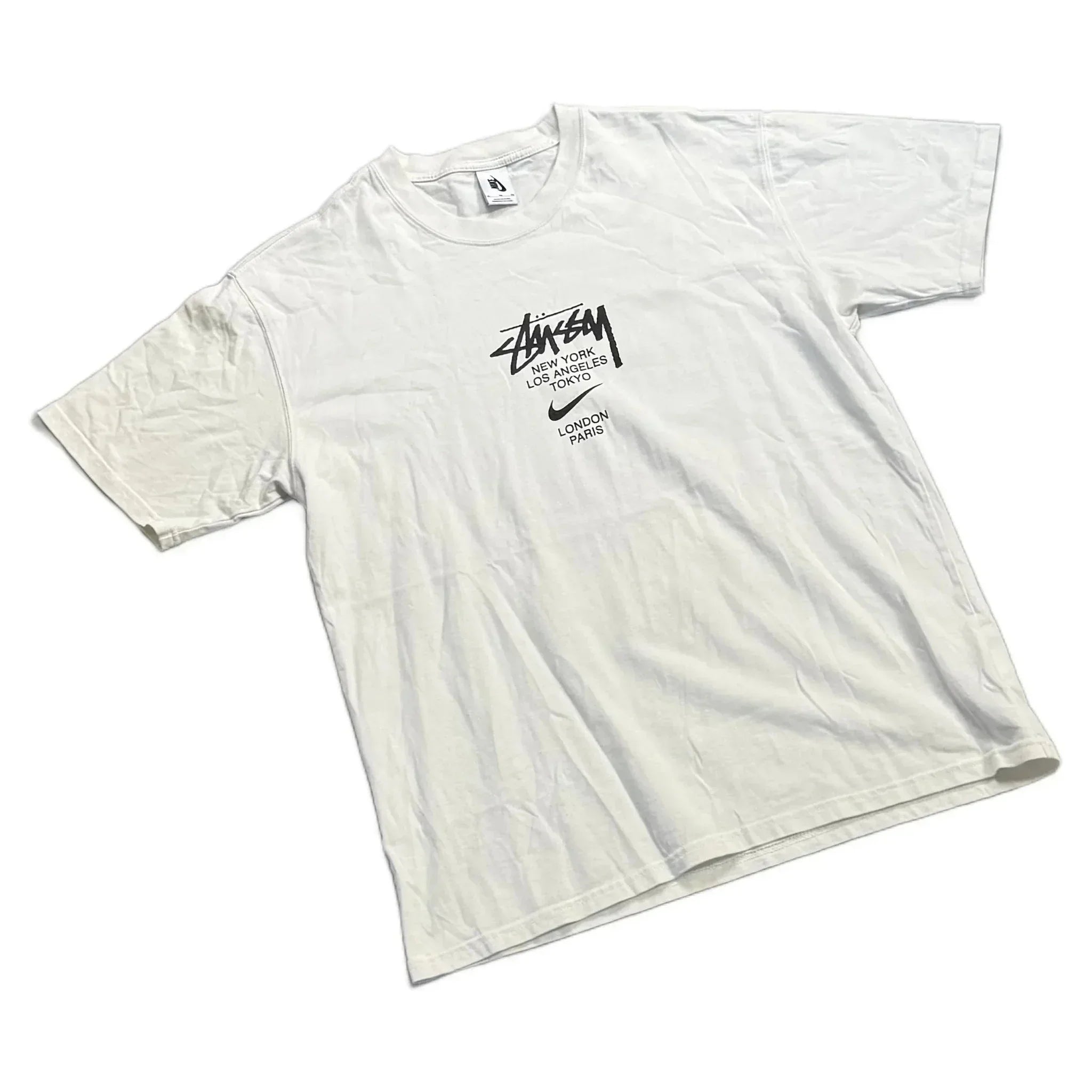 White Stussy x Nike Tee - XL | The Streetwear Studio